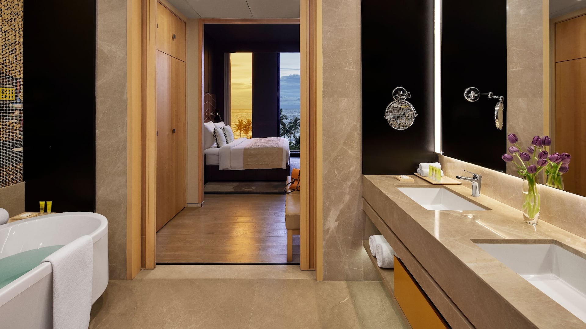 3 of 4 Hyatt Centric Juhu Mumbai Presidential Suite Bathroom View