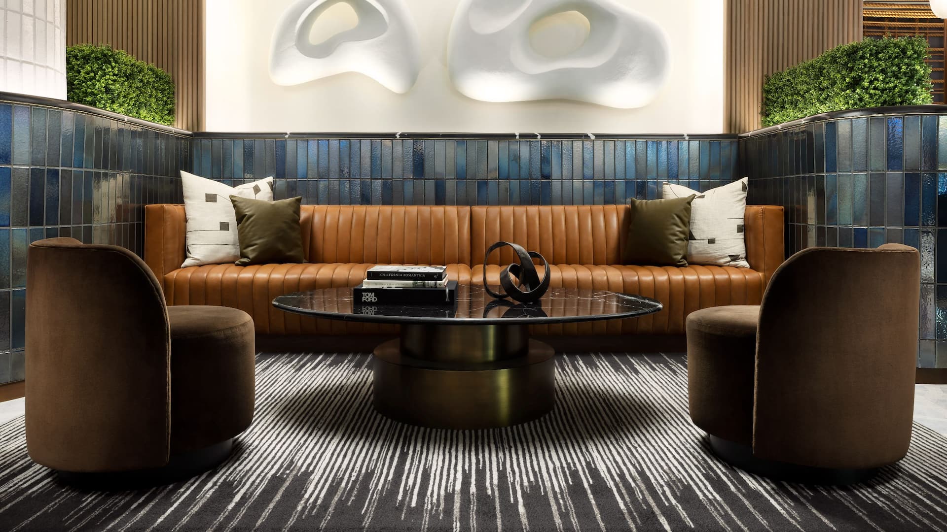 Hyatt Regency San Francisco Downtown SOMA Lobby Couch Coffee Table