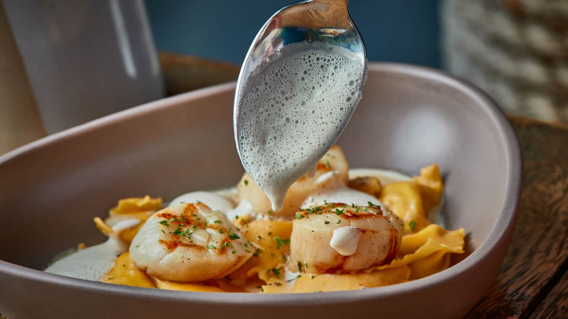 Hyatt Regency Koh Samui Ravioli Okkaido Scallop