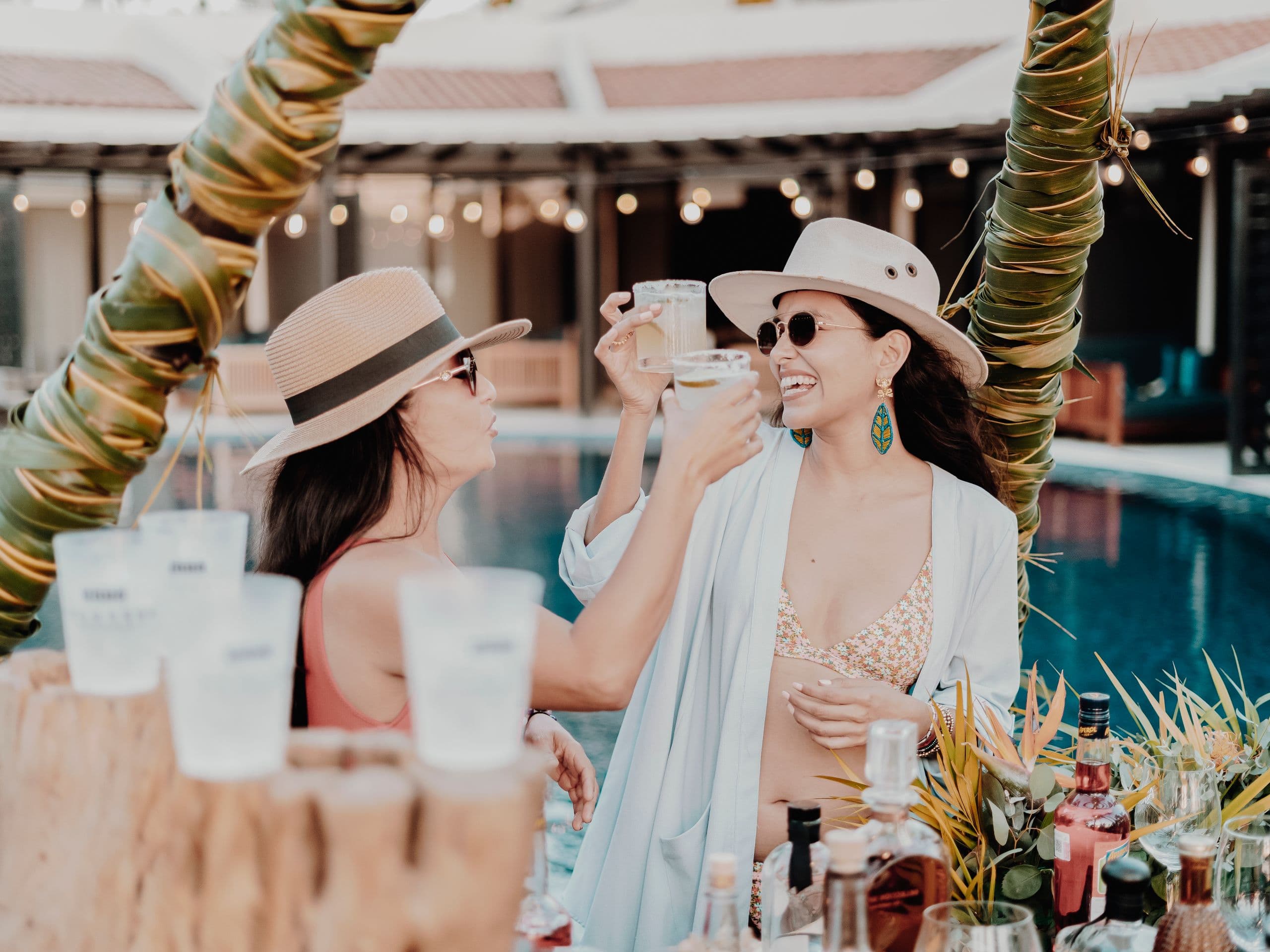 Thompson Zihuatanejo, a Beach Resort Ladies Toast At Pool Bar