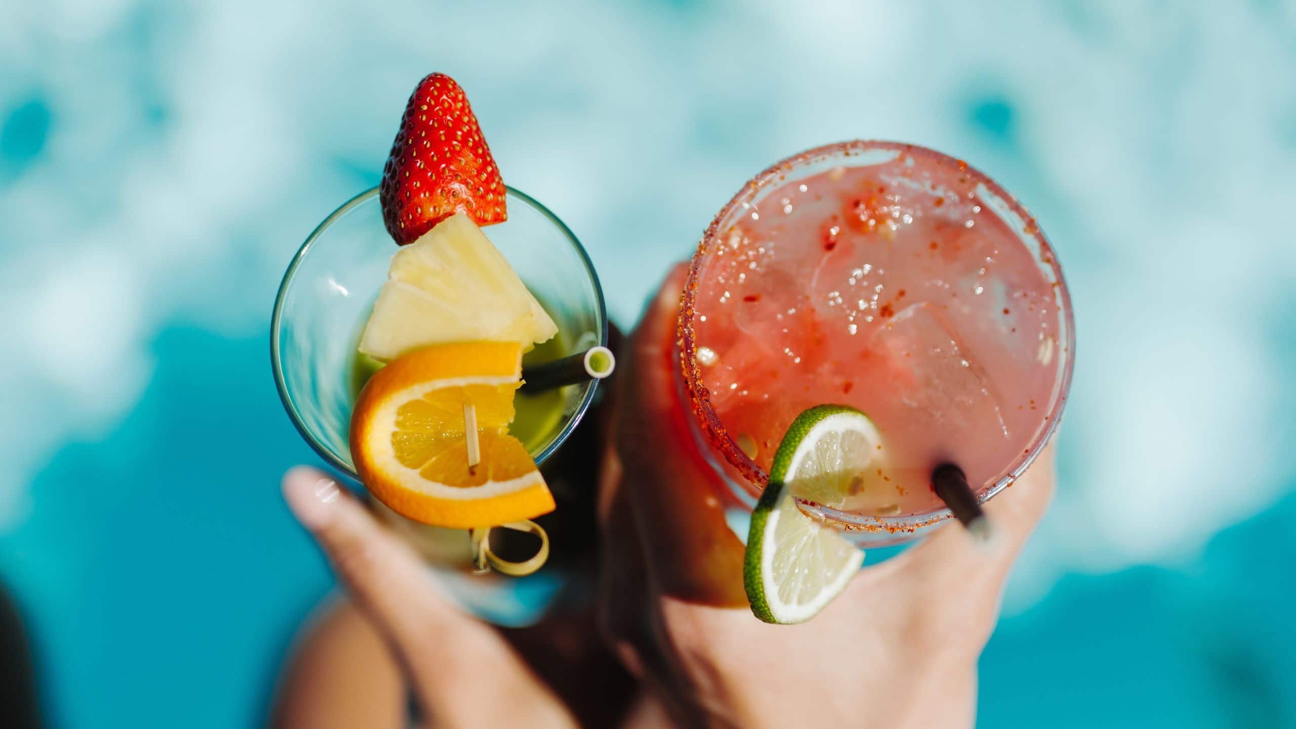 Hyatt Regency La Jolla at Aventine Pool Cocktails Strawberry Lime