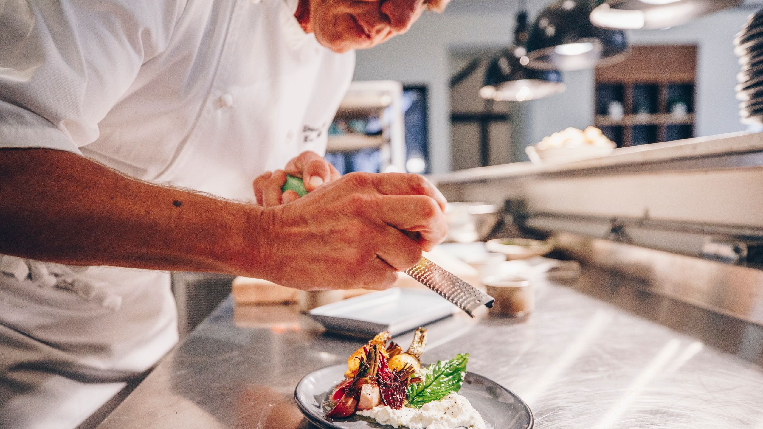 Hyatt Regency Orlando Fiorenzo Chef Garnishing Plate