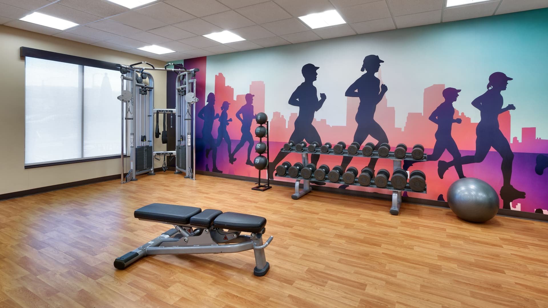 Hyatt Place Boise/Downtown Fitness Center Mural