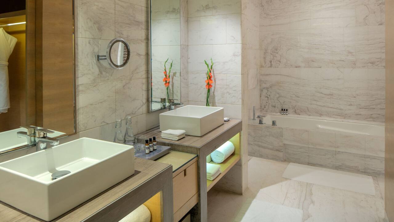 Hyatt Regency Chandigarh Suite Bathroom Vanity
