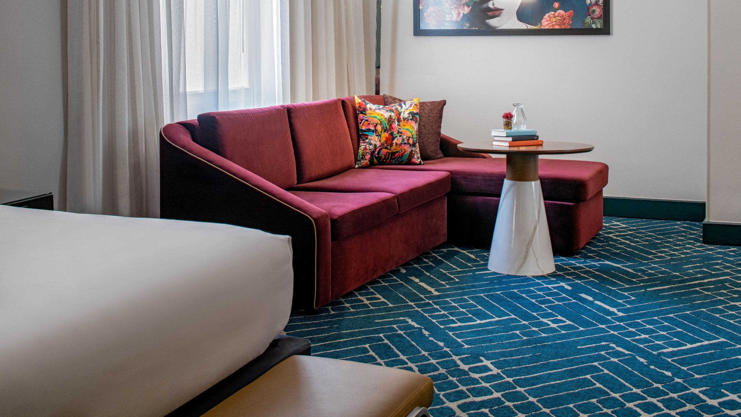 Hyatt Centric French Quarter New Orleans Two Queen Petite Sofa