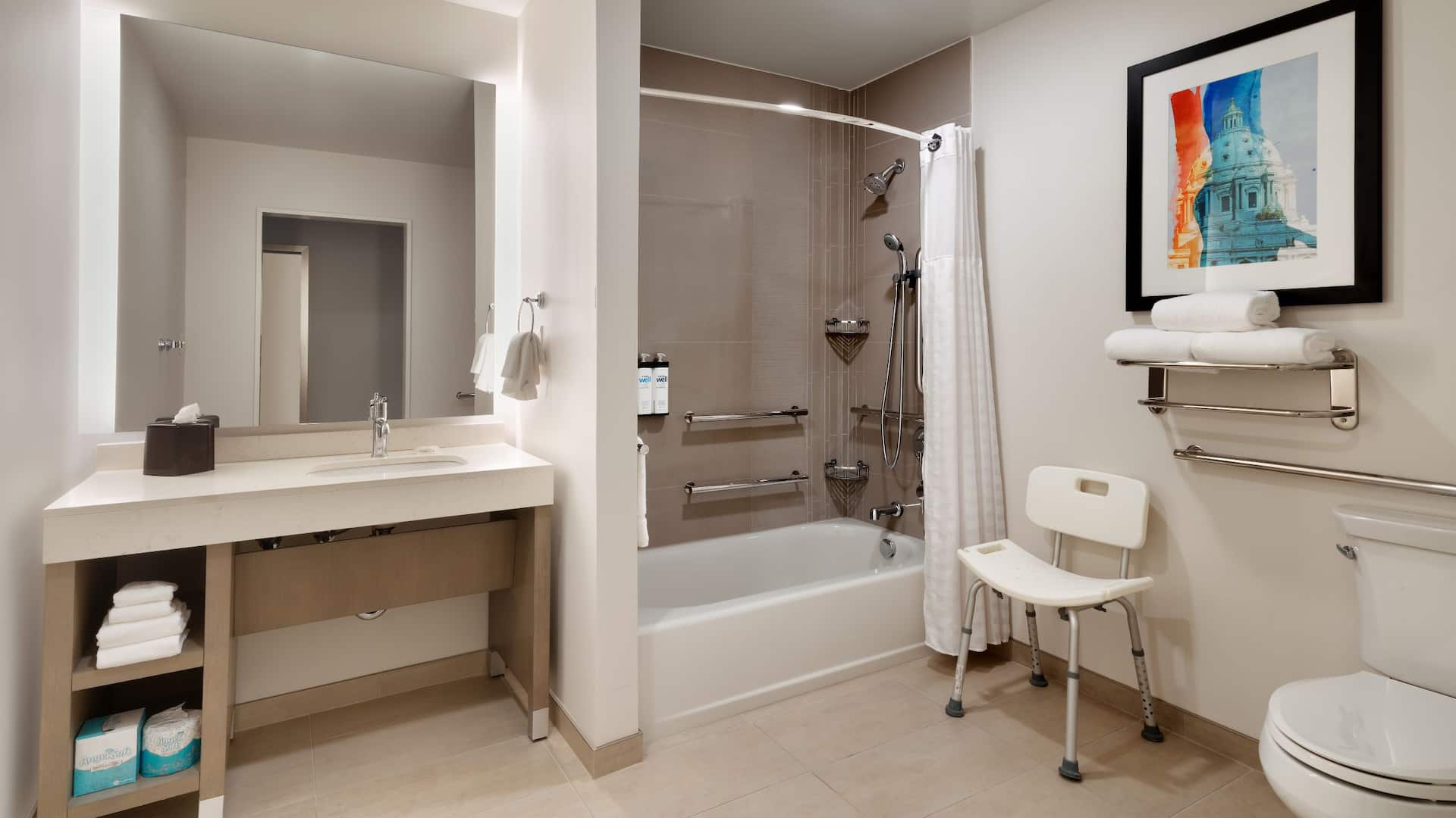3 von 7 Hyatt House Rochester / Mayo Clinic Area Rstxr Ada Bathroom Bathtub