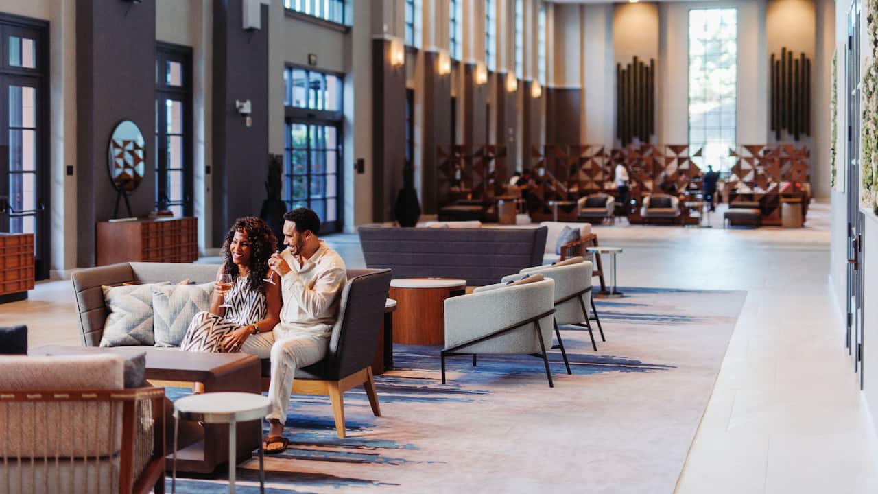 Foyer Couple Drinks