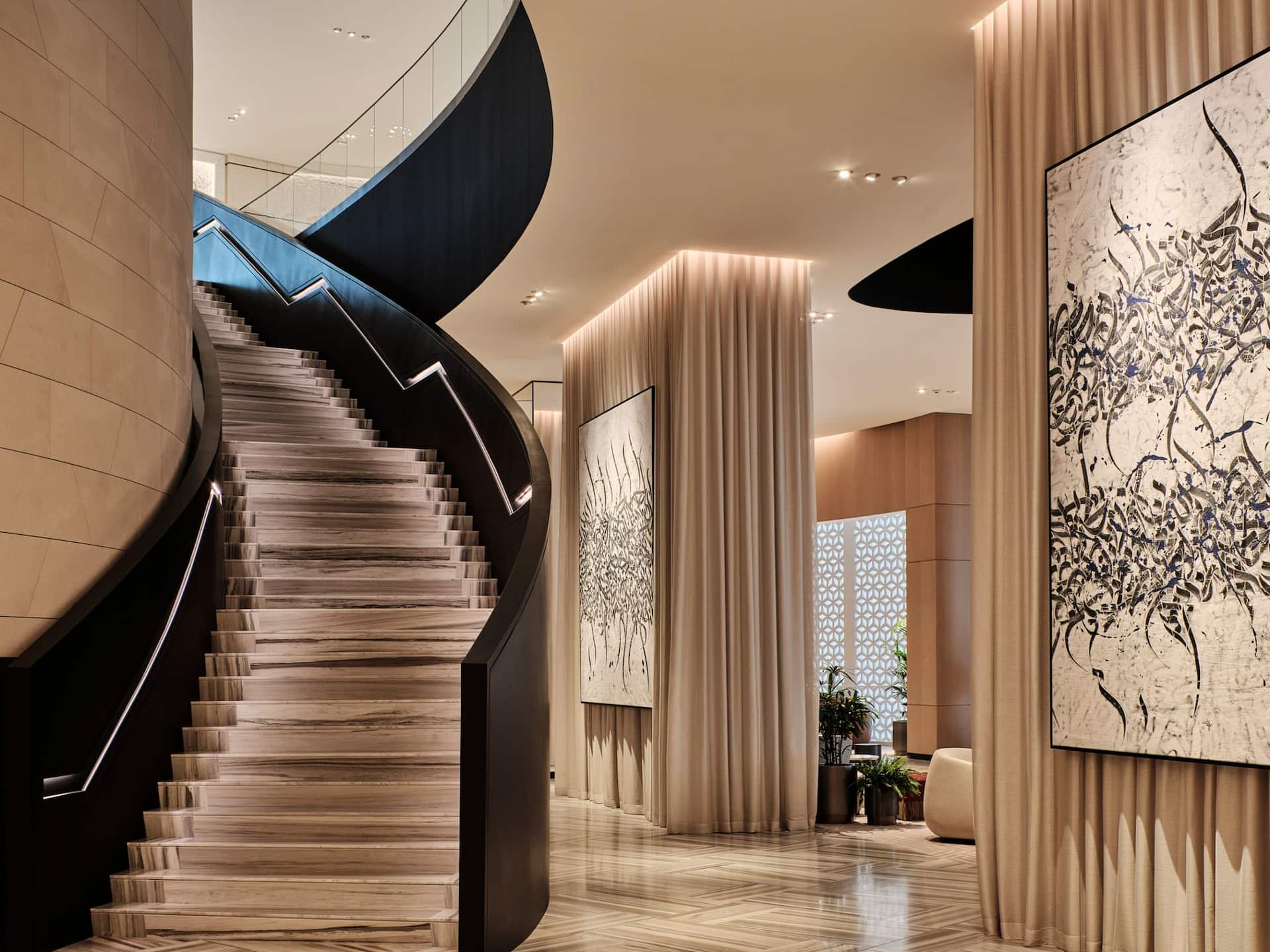 Grand Hyatt Kuwait Staircase Entrance