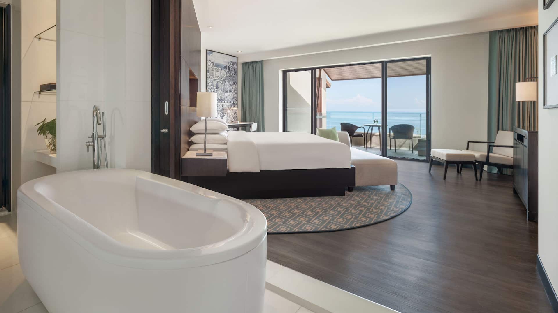Hyatt Regency Phuket Resort Bathroom with Ocean View
