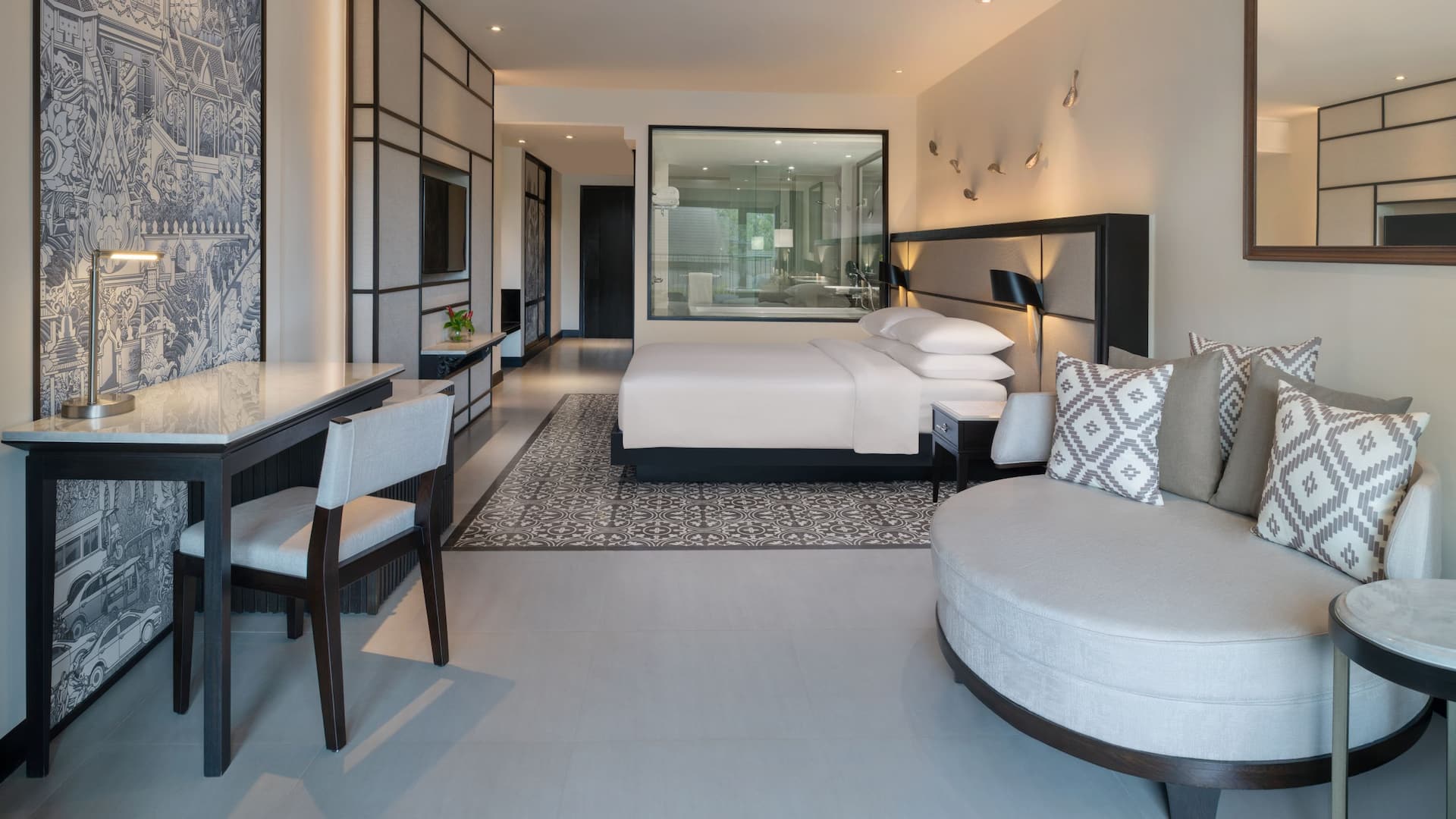 5 จาก 5 Hyatt Regency Phuket Resort King Bed Garden View Bedroom Living Area