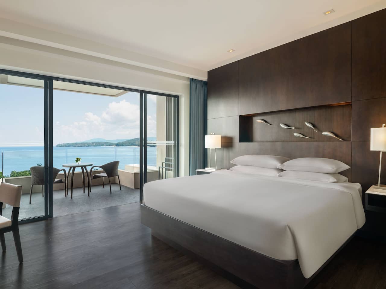 Hyatt Regency Phuket Resort King Bedroom with Ocean View