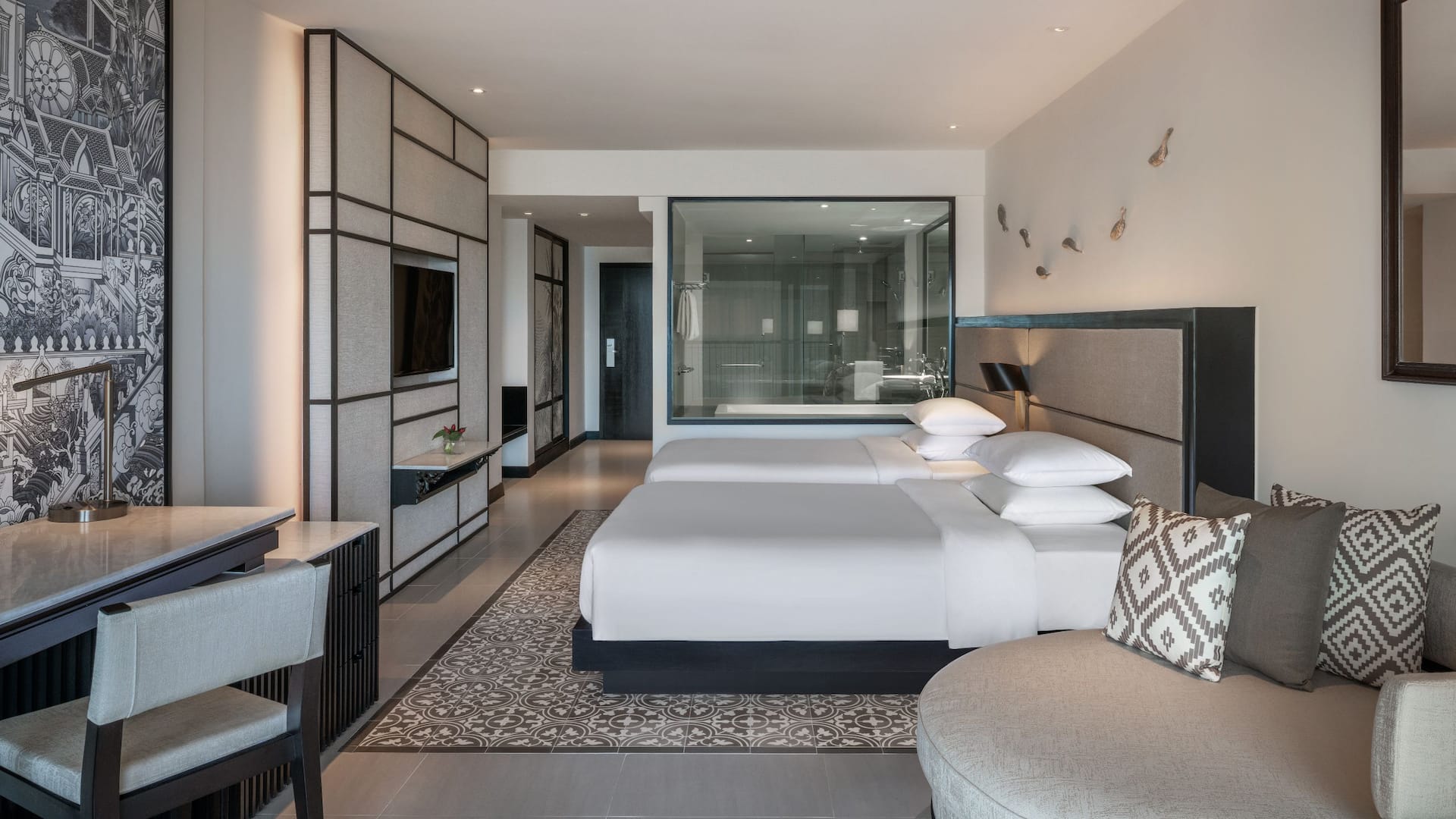 5 จาก 5 Hyatt Regency Phuket Resort Twin Bed Ocean View Bedroom Inside