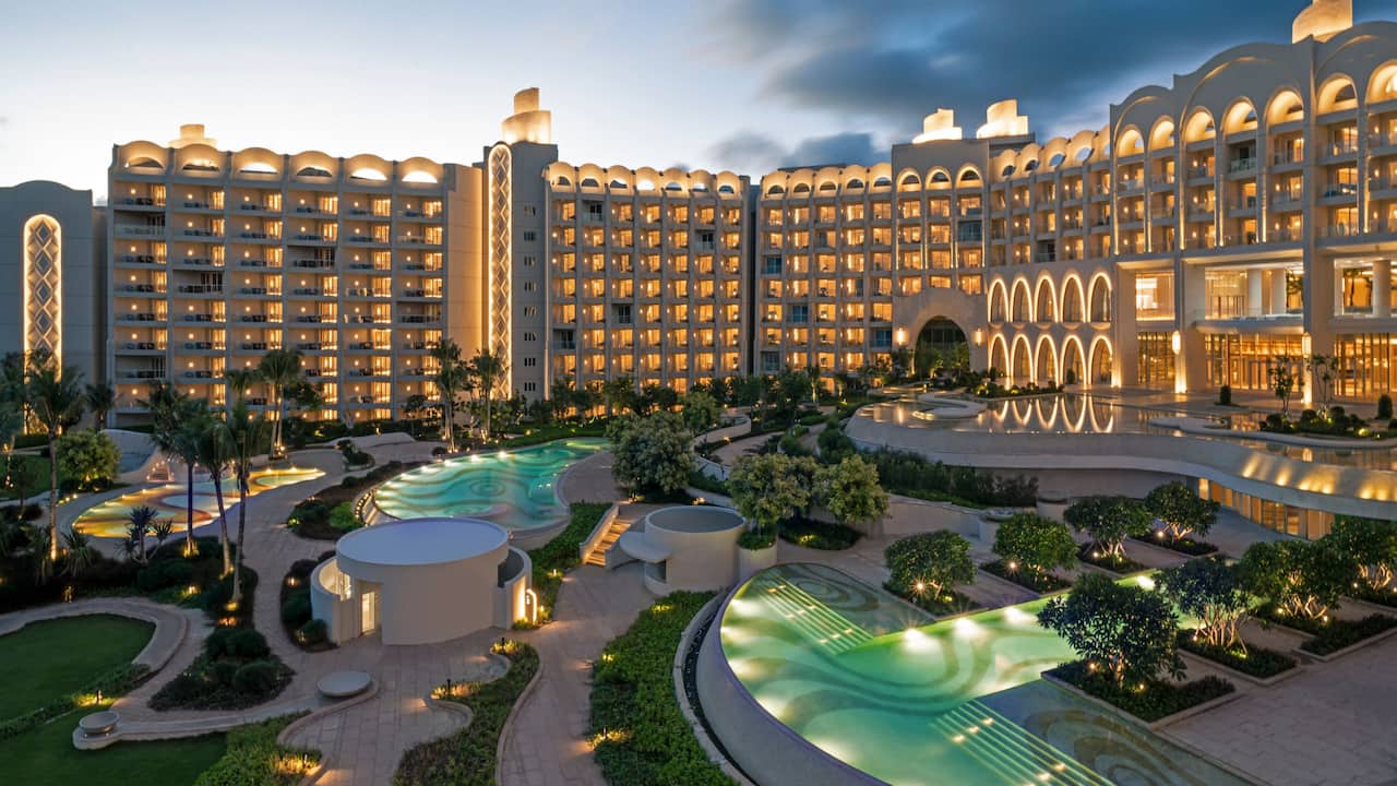 Hyatt Regency Hainan Ocean Paradise Resort Hotel Night View