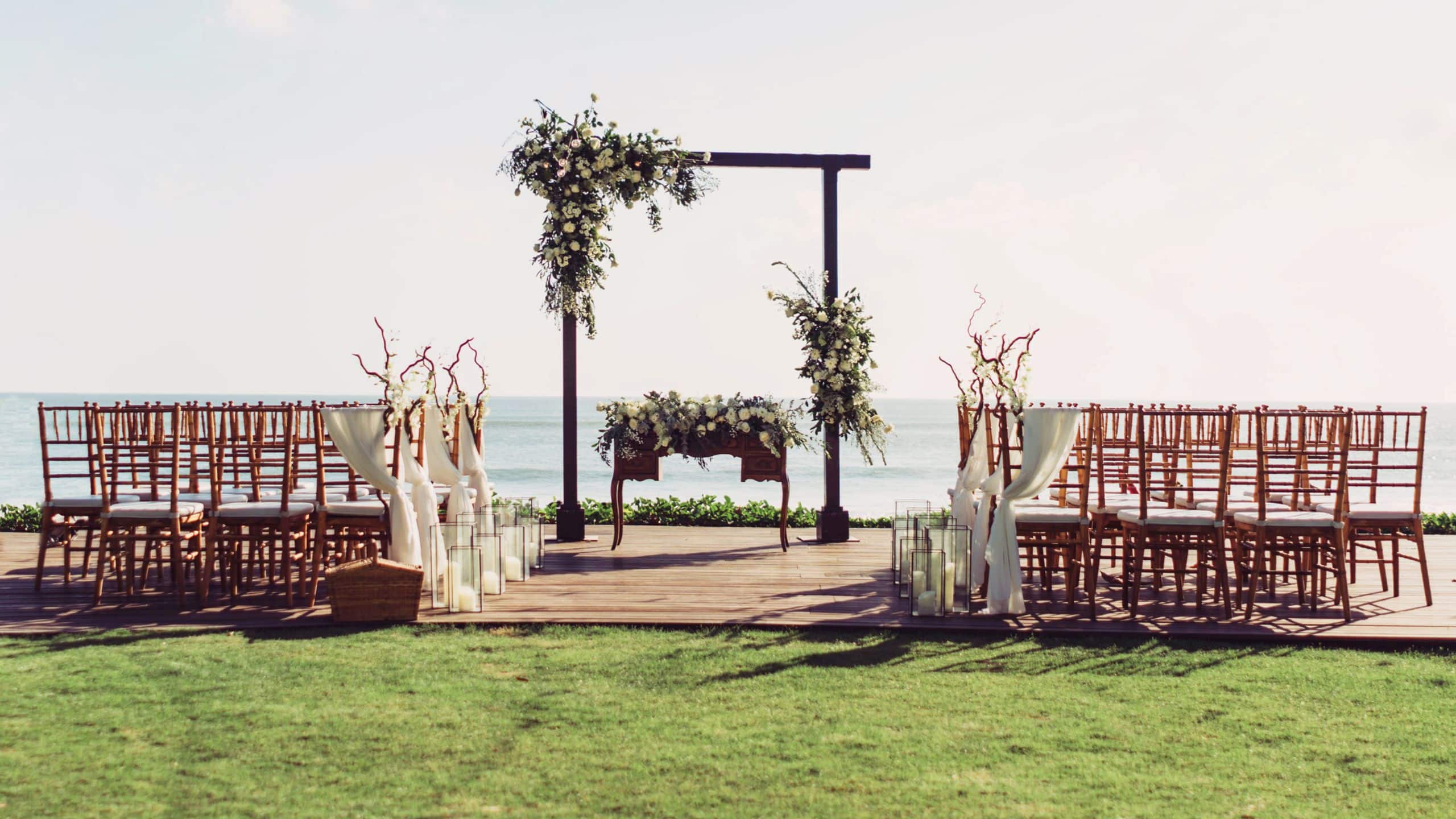 Alila Seminyak Wedding Setup