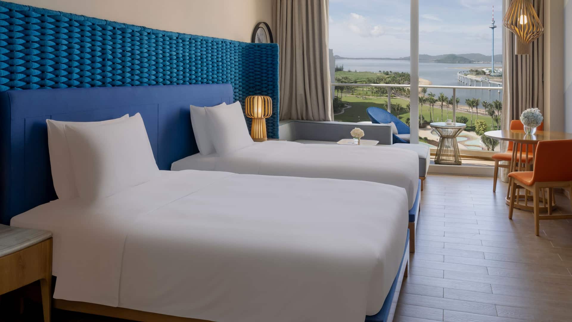 Hyatt Regency Hainan Ocean Paradise Resort Twin Bedroom Ocean View