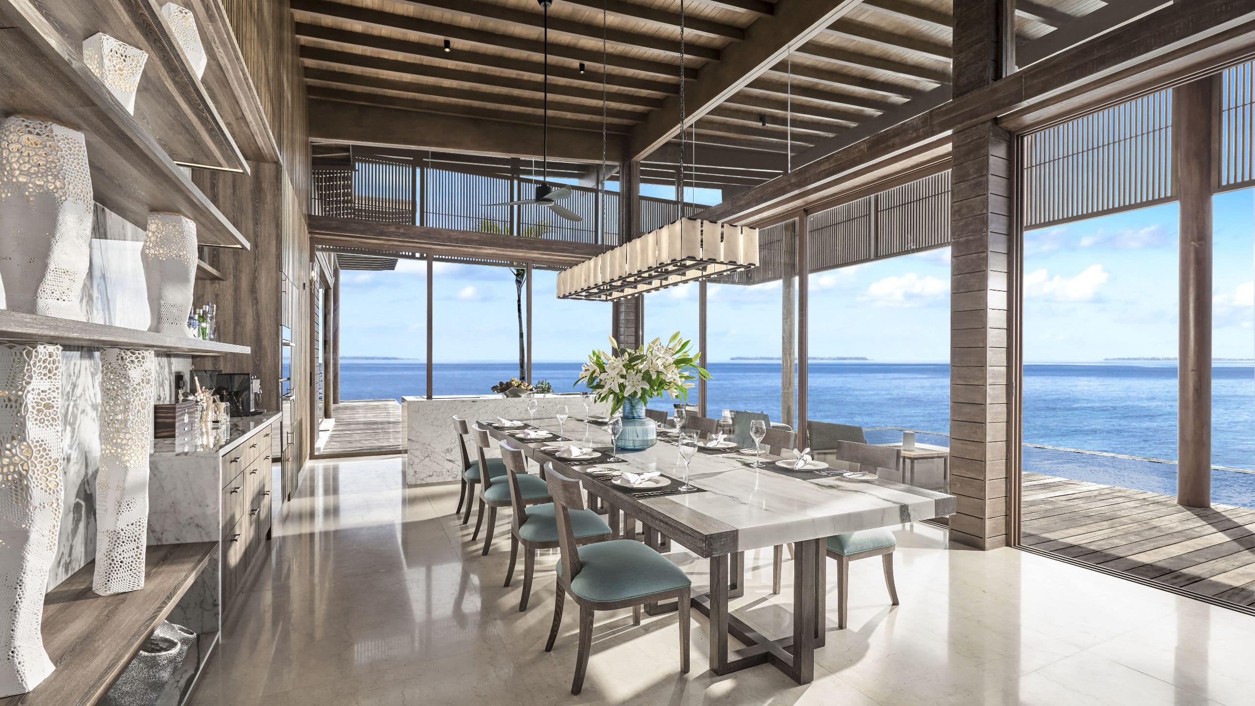 Park Hyatt Maldives Hadahaa Presidential Residence Dining Room