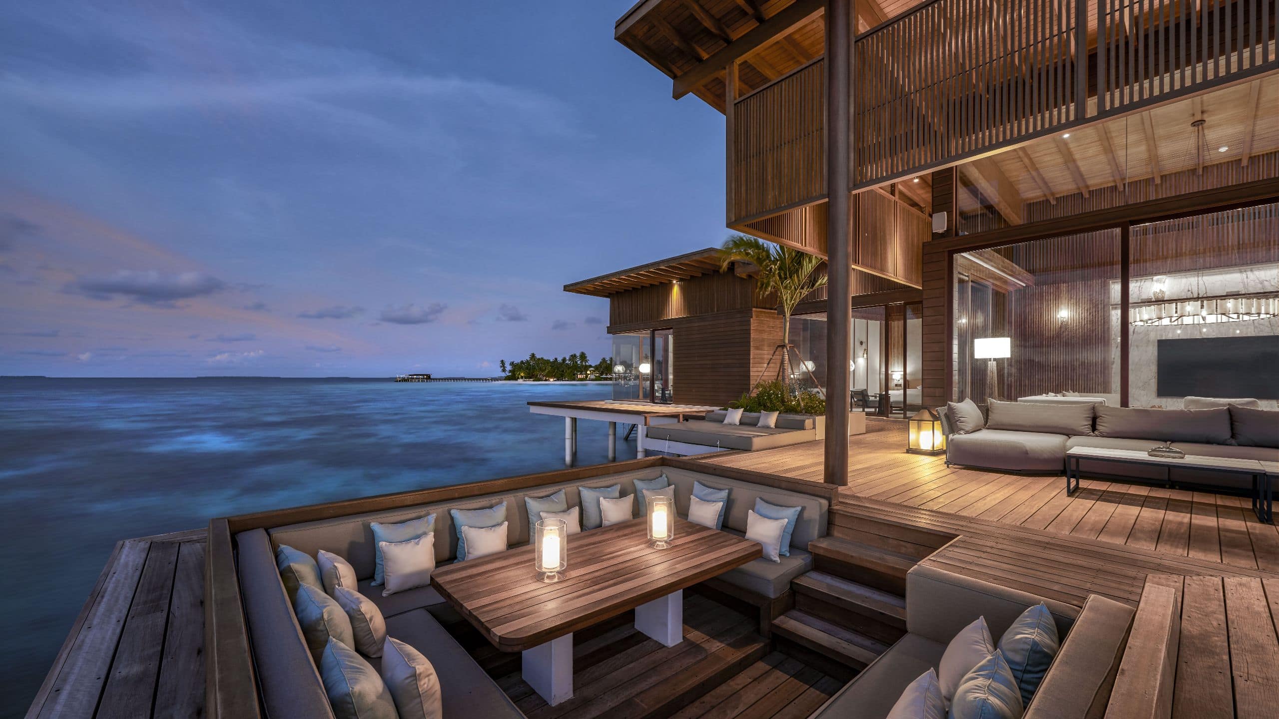 4 of 7 Park Hyatt Maldives Hadahaa Presidential Residence Sunken Dining Area