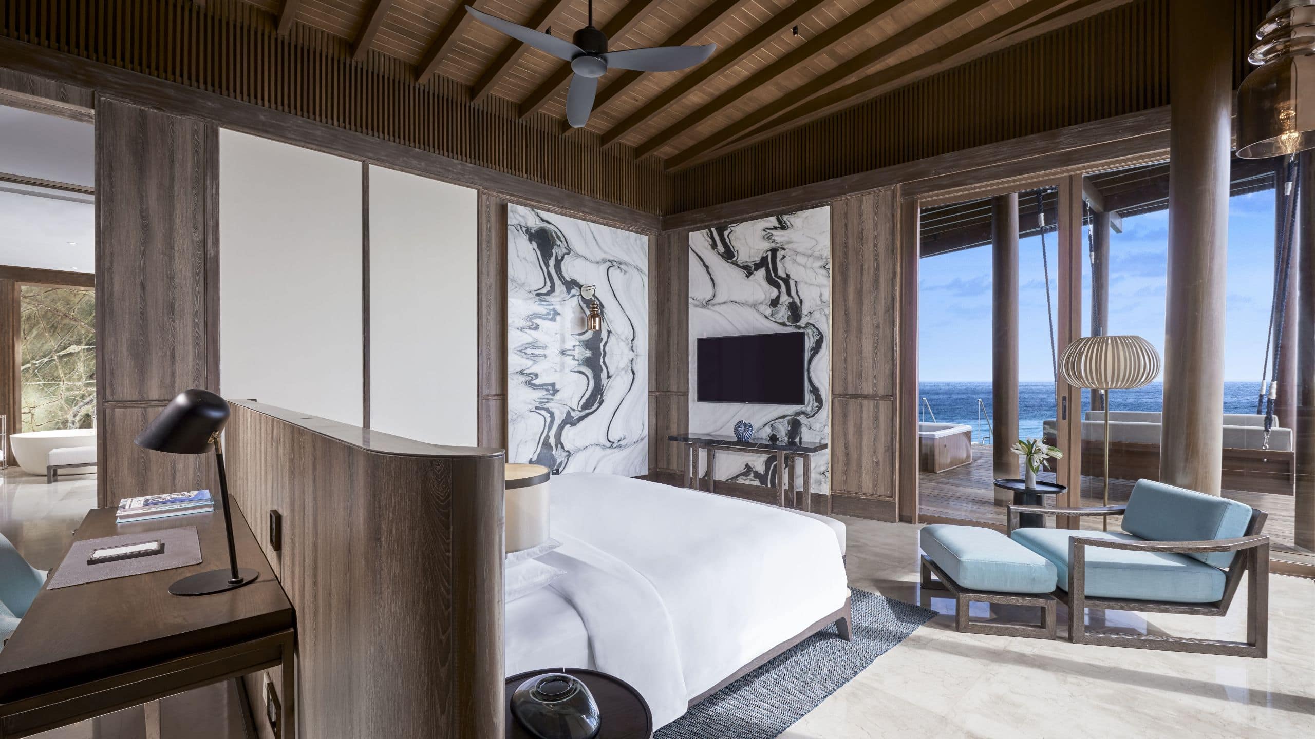 Park Hyatt Maldives Hadahaa Presidential Residence Master Suite King Bedroom