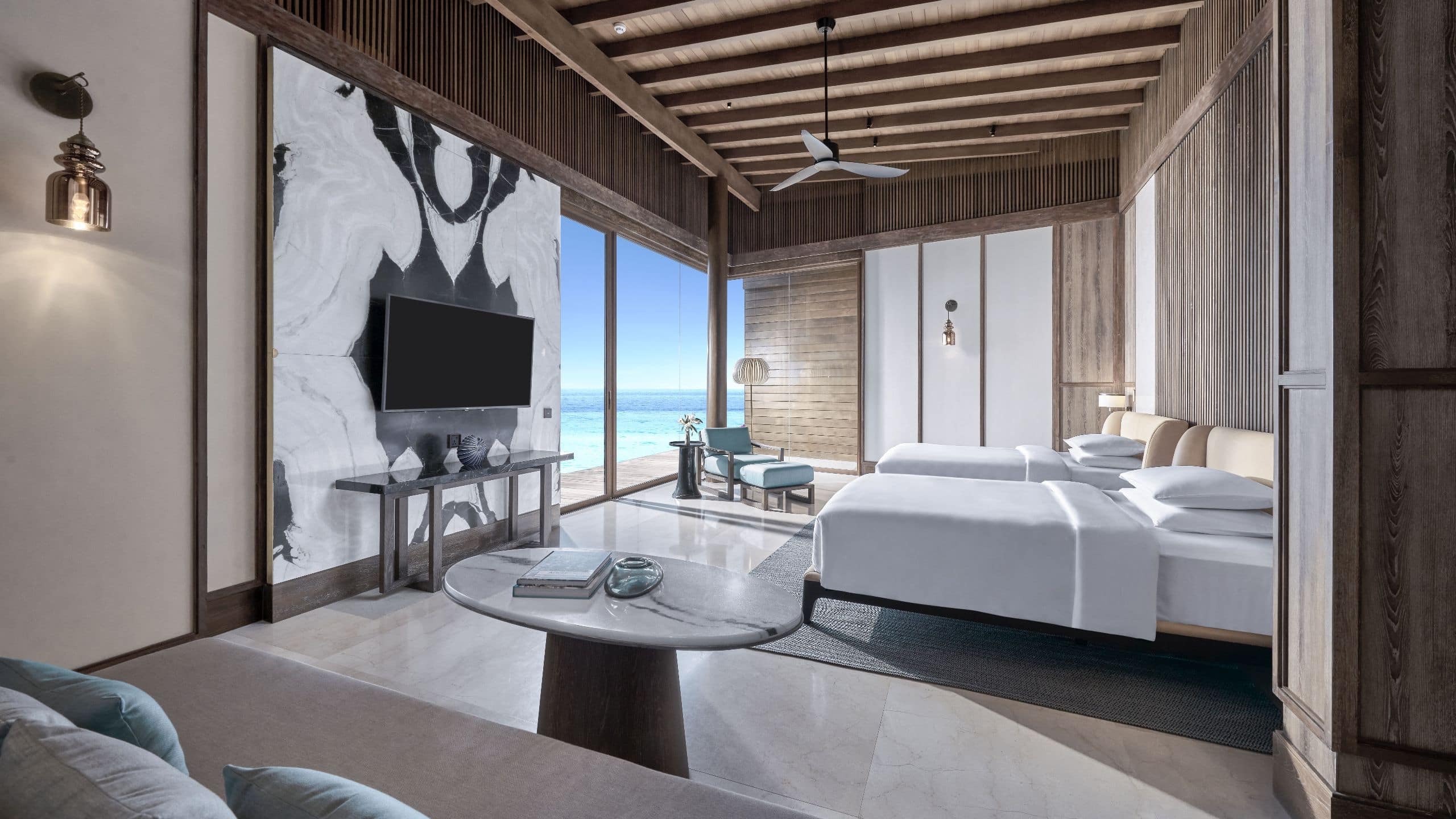 Park Hyatt Maldives Hadahaa Presidential Residence Twin Bedroom