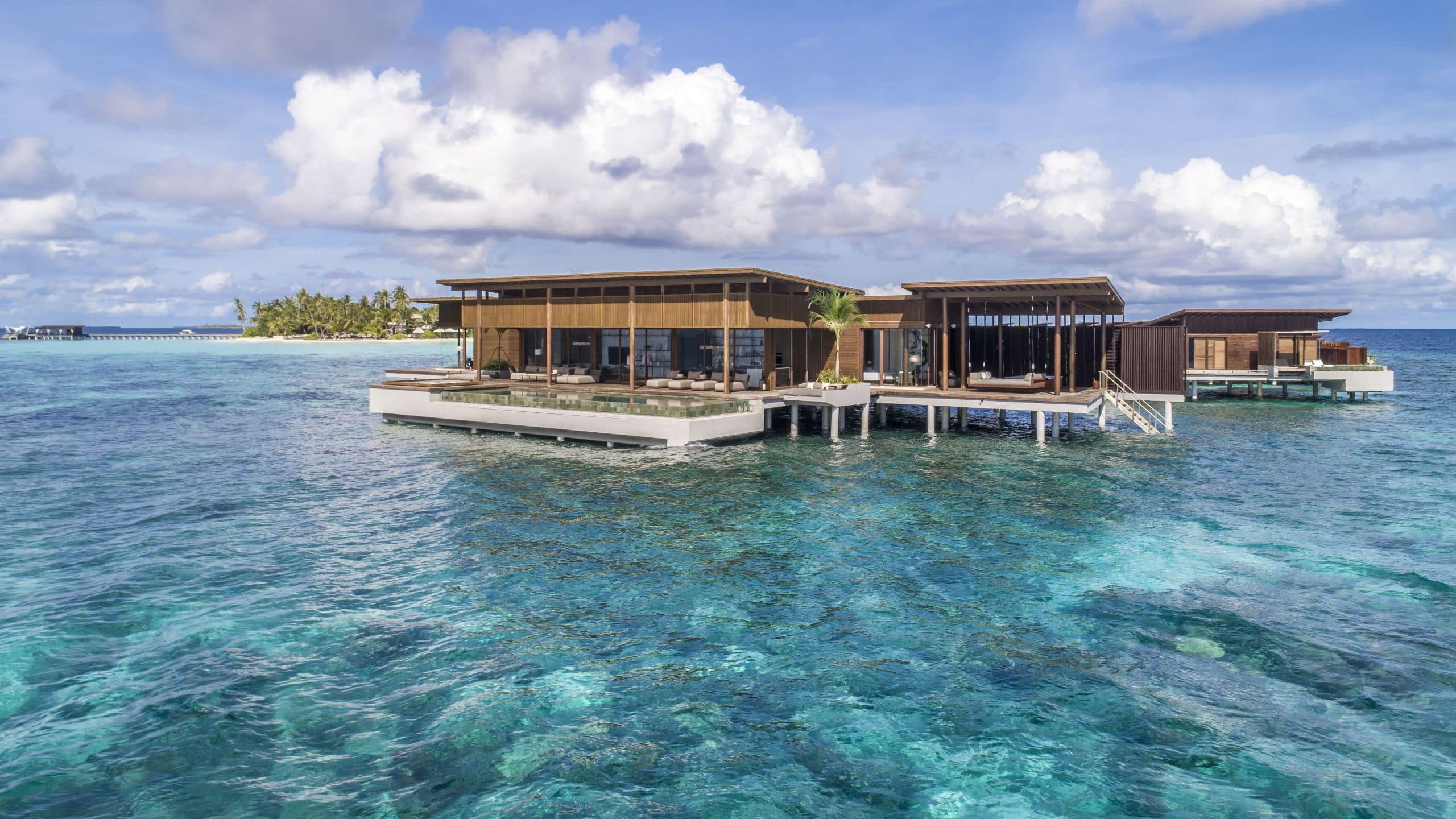 1 of 7 Park Hyatt Maldives Hadahaa Presidential Residence Daytime Front View
