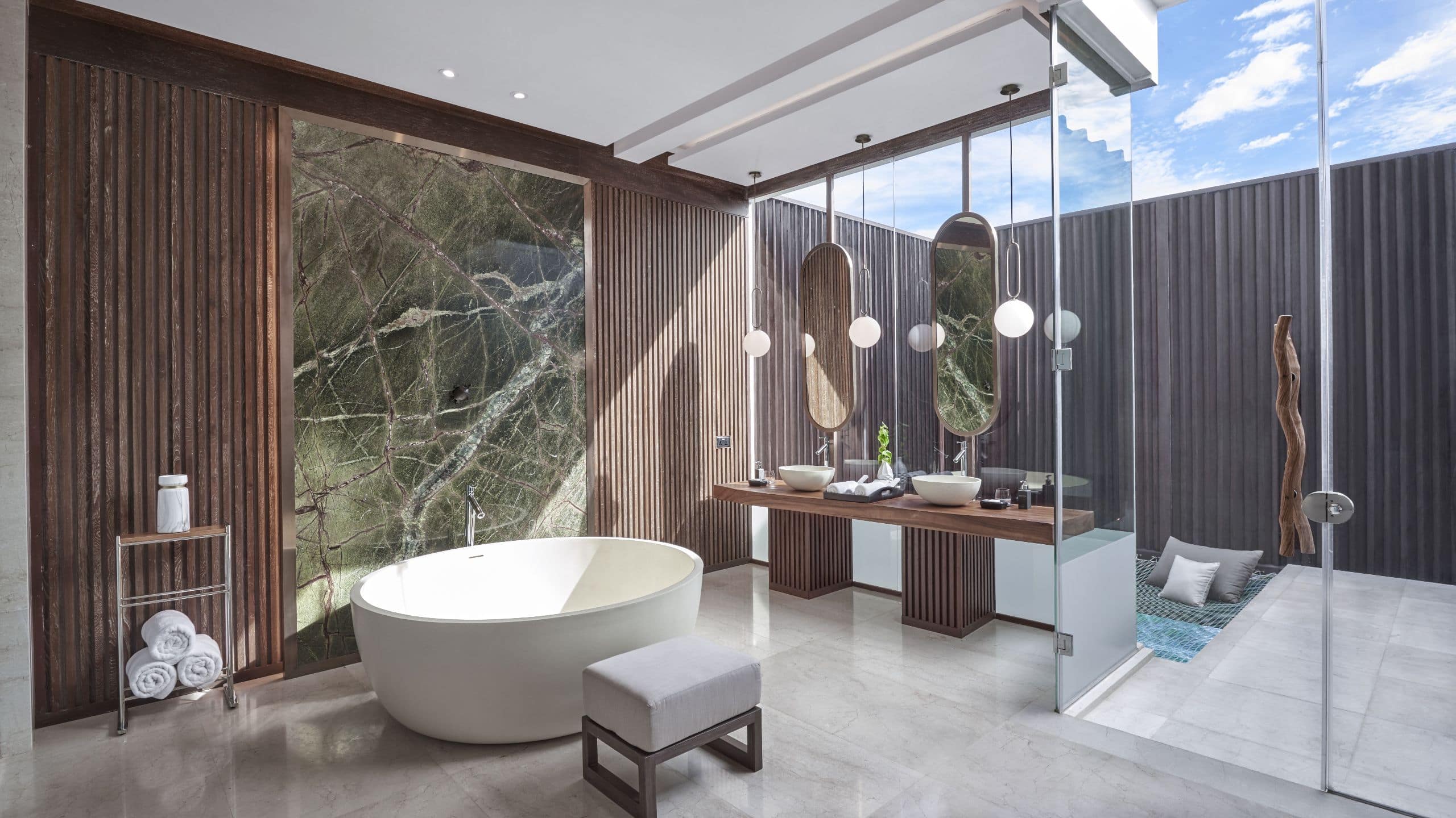 Park Hyatt Maldives Hadahaa Presidential Residence Master Suite King Bathroom