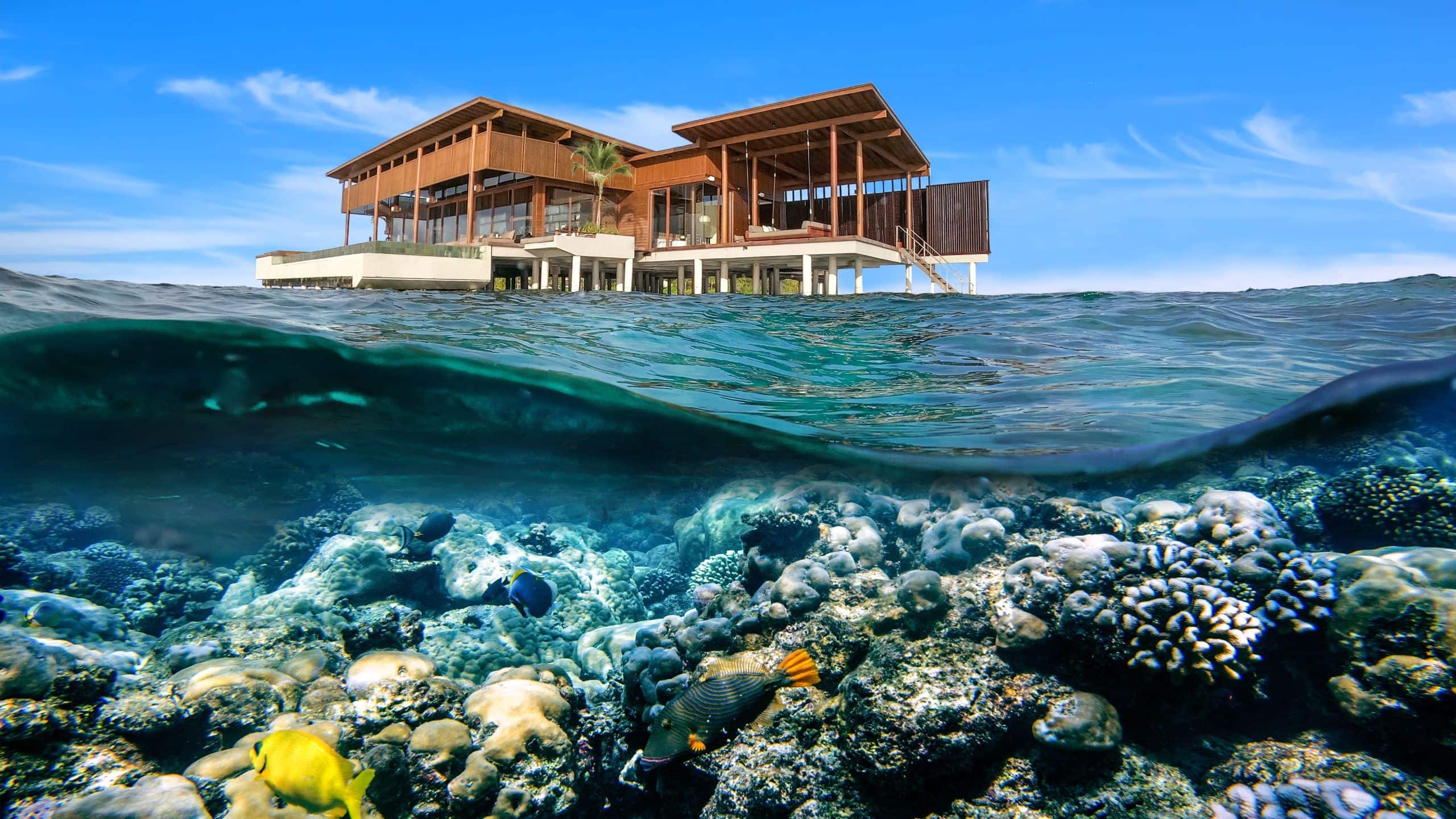 1 of 3 Park Hyatt Maldives Hadahaa Presidential Residence Underwater