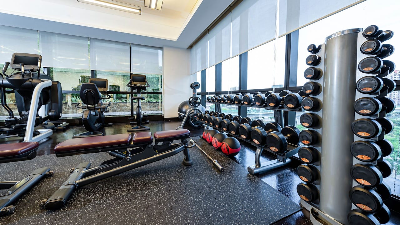 Fitness Center Dumbbell Section