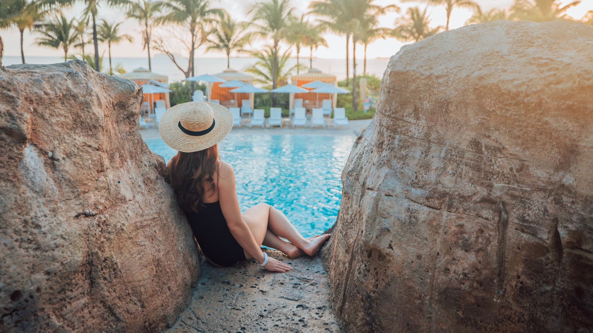 Grand Hyatt Baha Mar Deans Blue Hole Pool Cliff