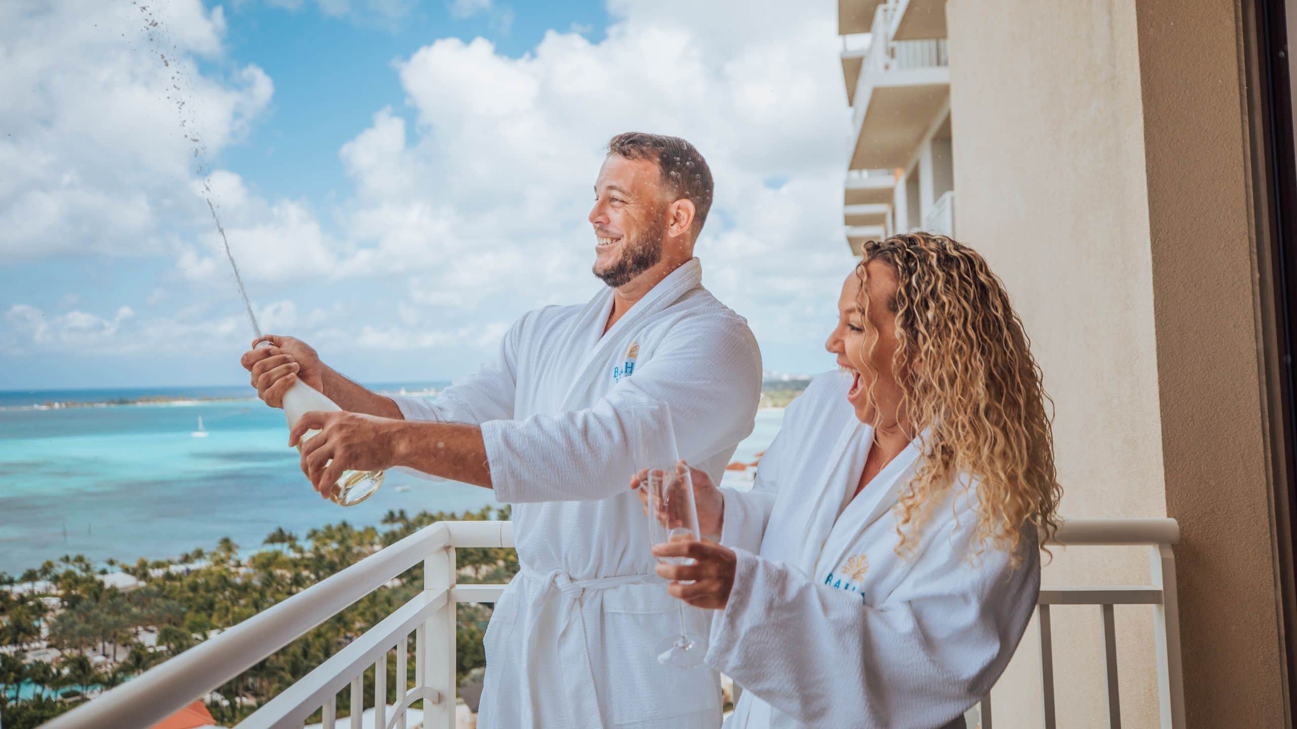 Grand Hyatt Baha Mar West Tower Room Couples Romance Champagne
