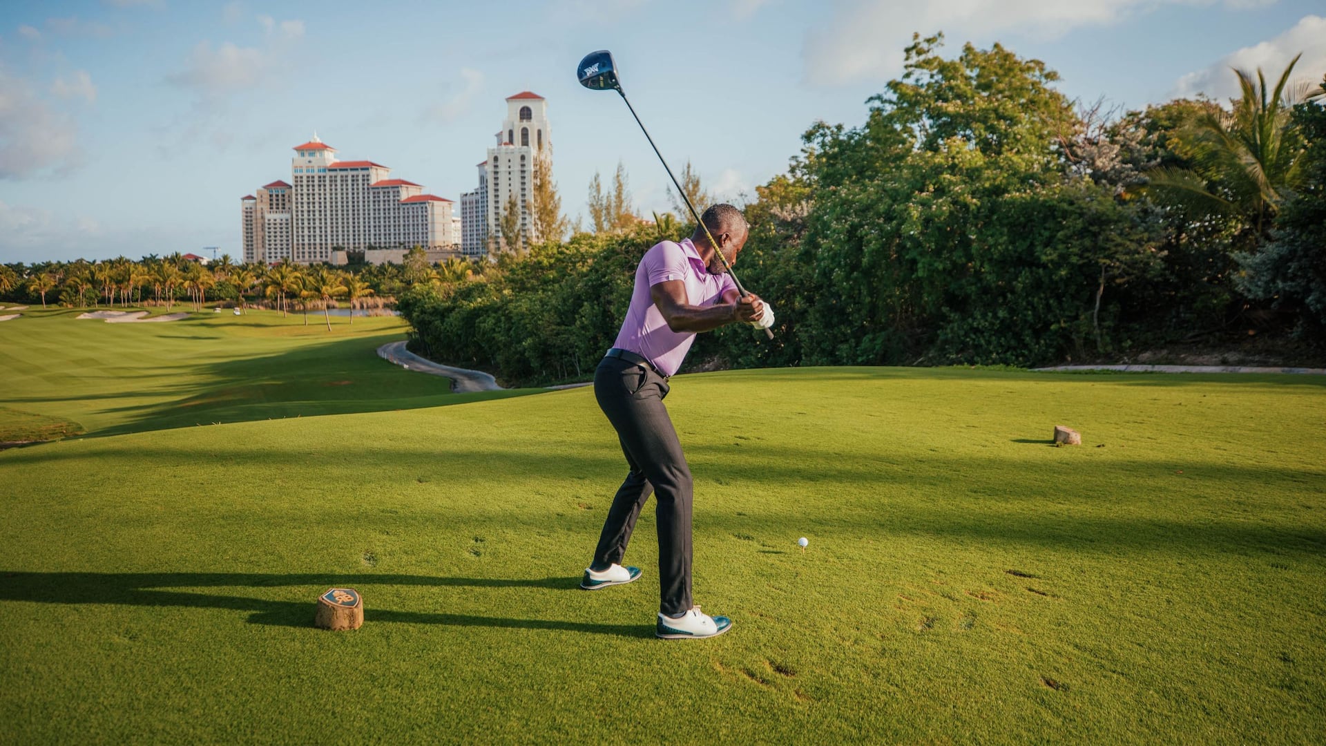 Grand Hyatt Baha Mar Golf Male Swinging Club