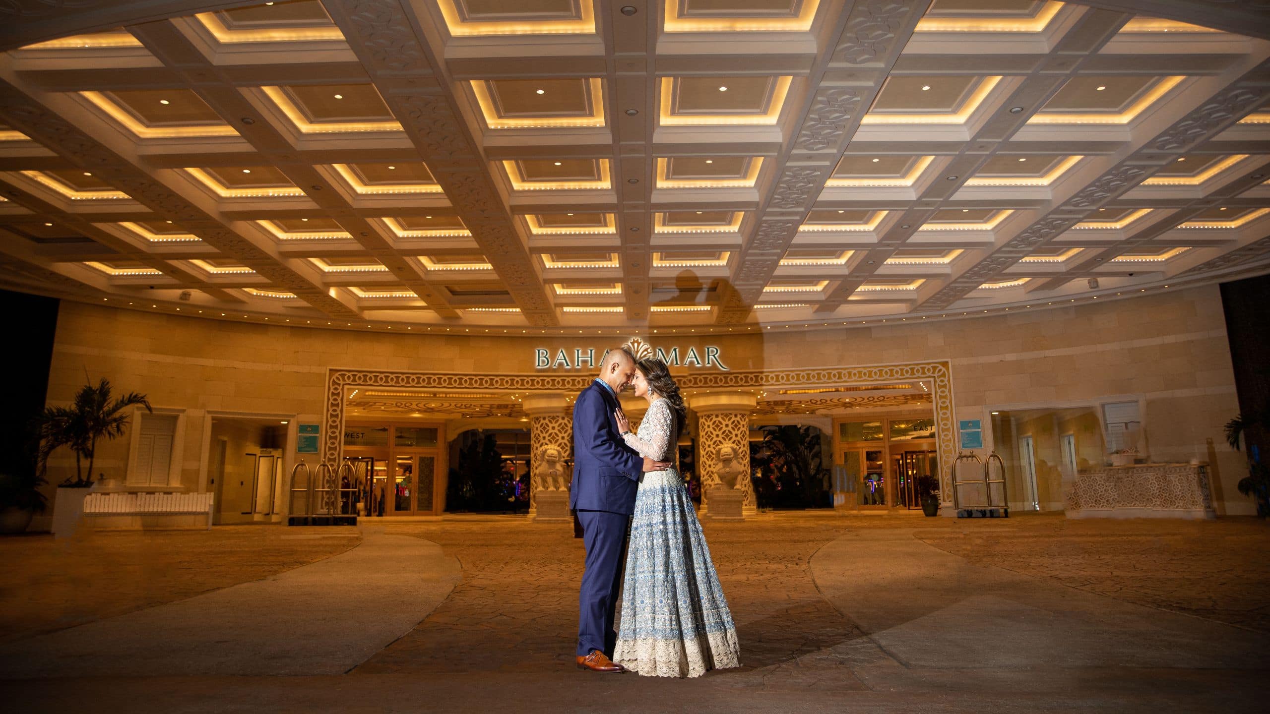 Grand Hyatt Baha Mar Weddings Couple Exterior