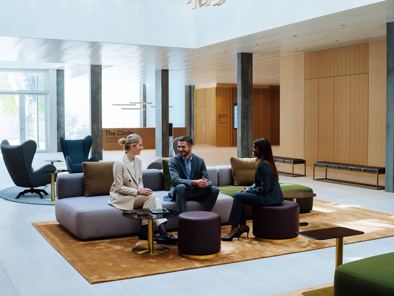 Foyer für Empfänge und Kaffeepausen Hyatt Regency Zürich Airport The Circle