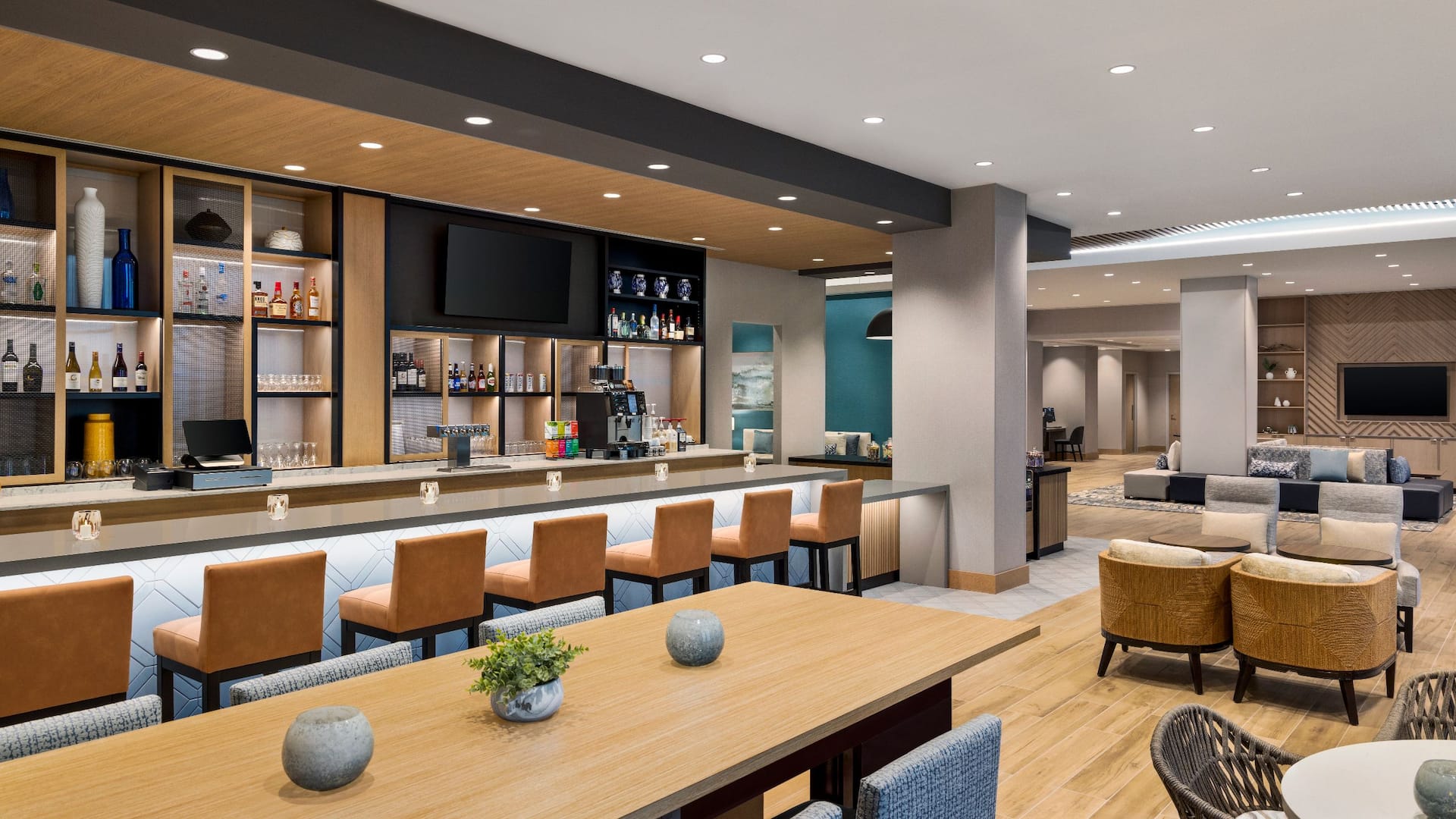 1 of 1 Hyatt Place Virginia Beach / Oceanfront  Placery Bar Seating Area