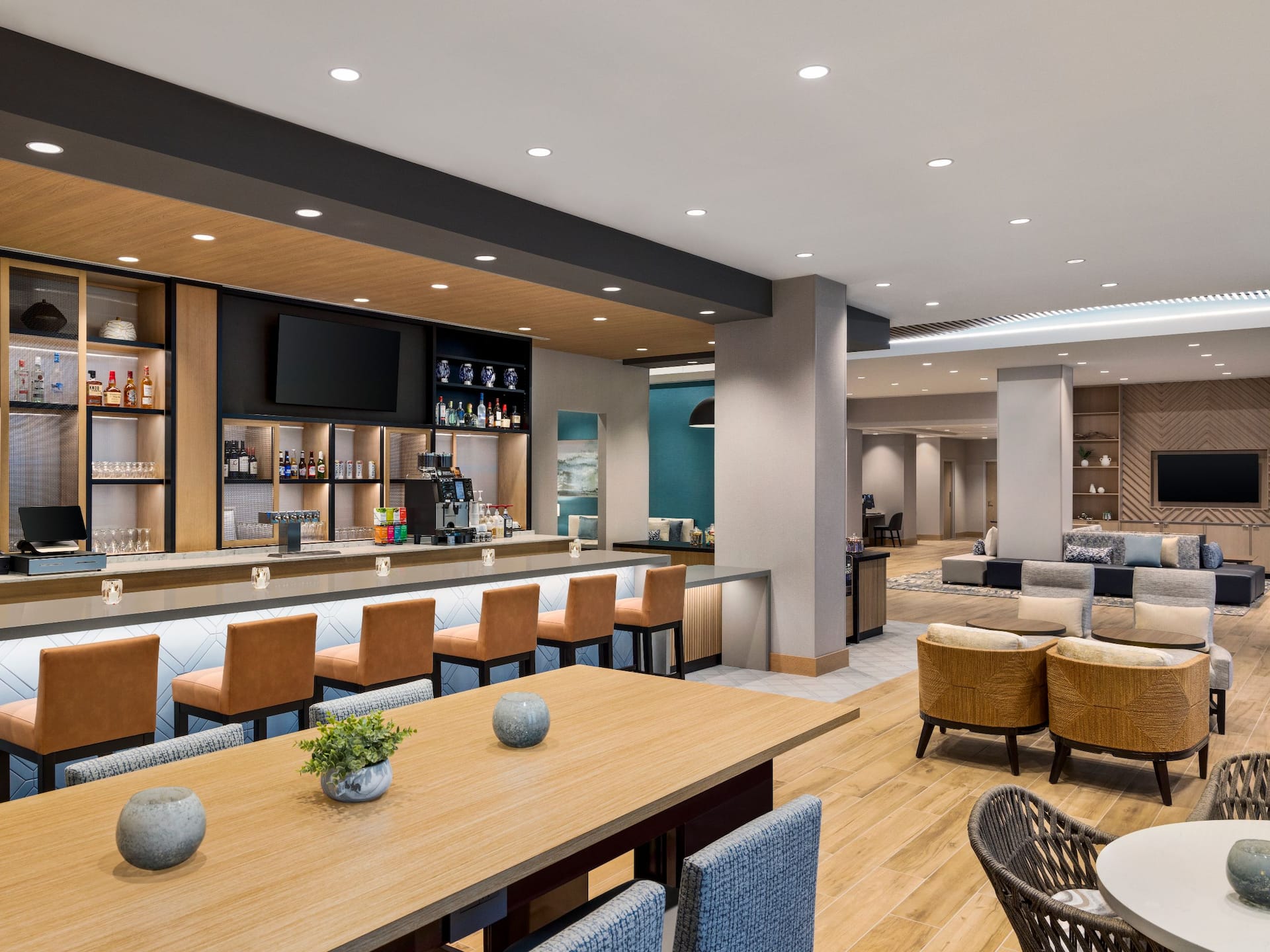Hyatt Place Virginia Beach / Oceanfront  Placery Bar Seating Area