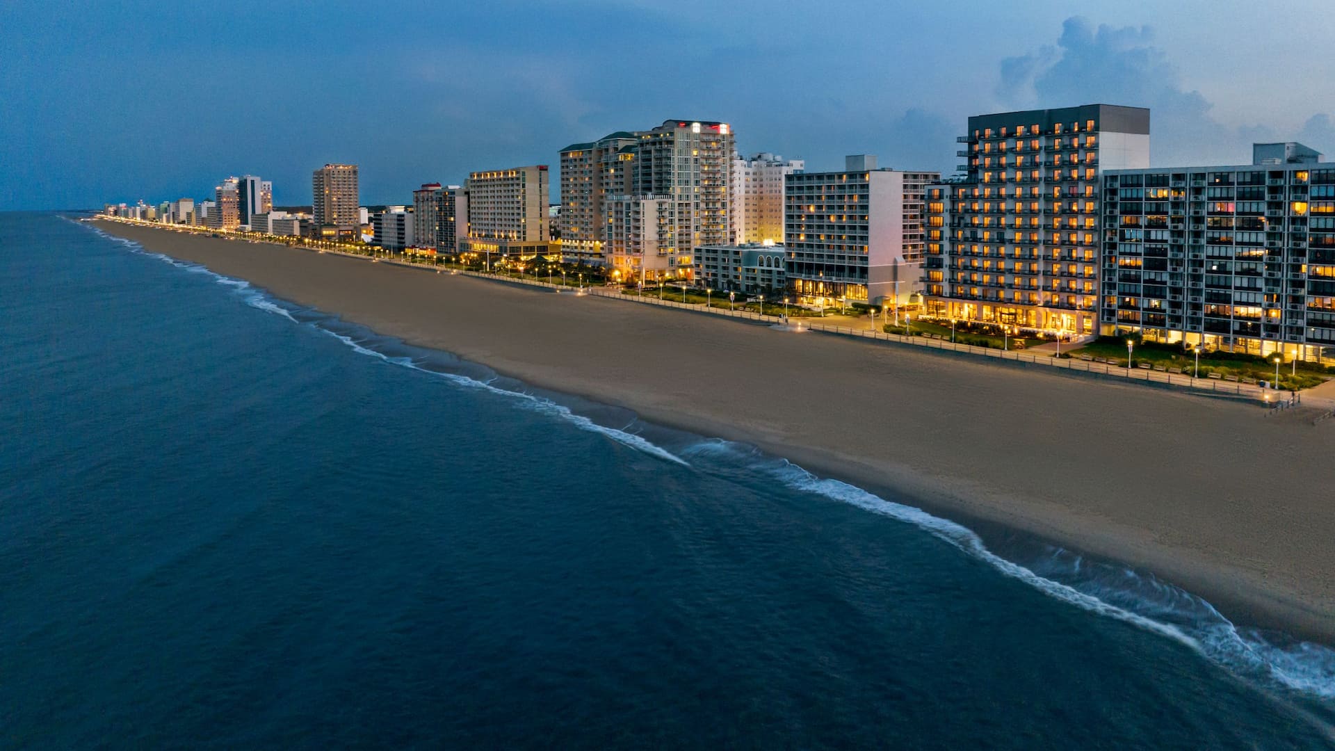 Exterior Beach At Night
