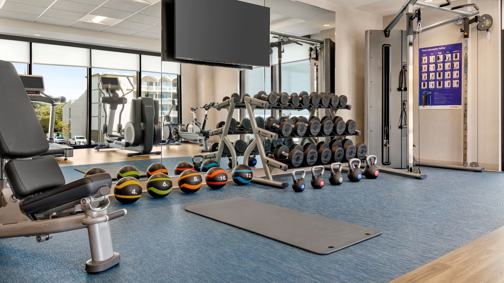 Hyatt Place Virginia Beach / Oceanfront  Fitness Room Setup
