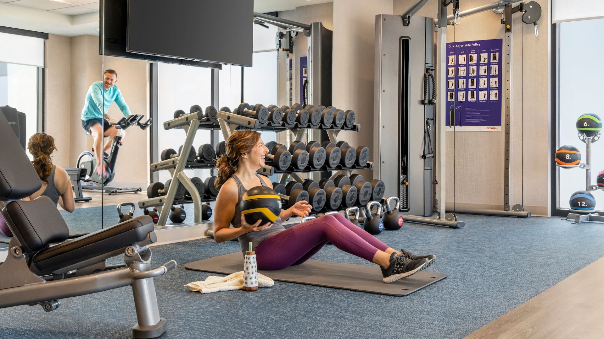 Hyatt Place Virginia Beach / Oceanfront  Fitness Room Couple