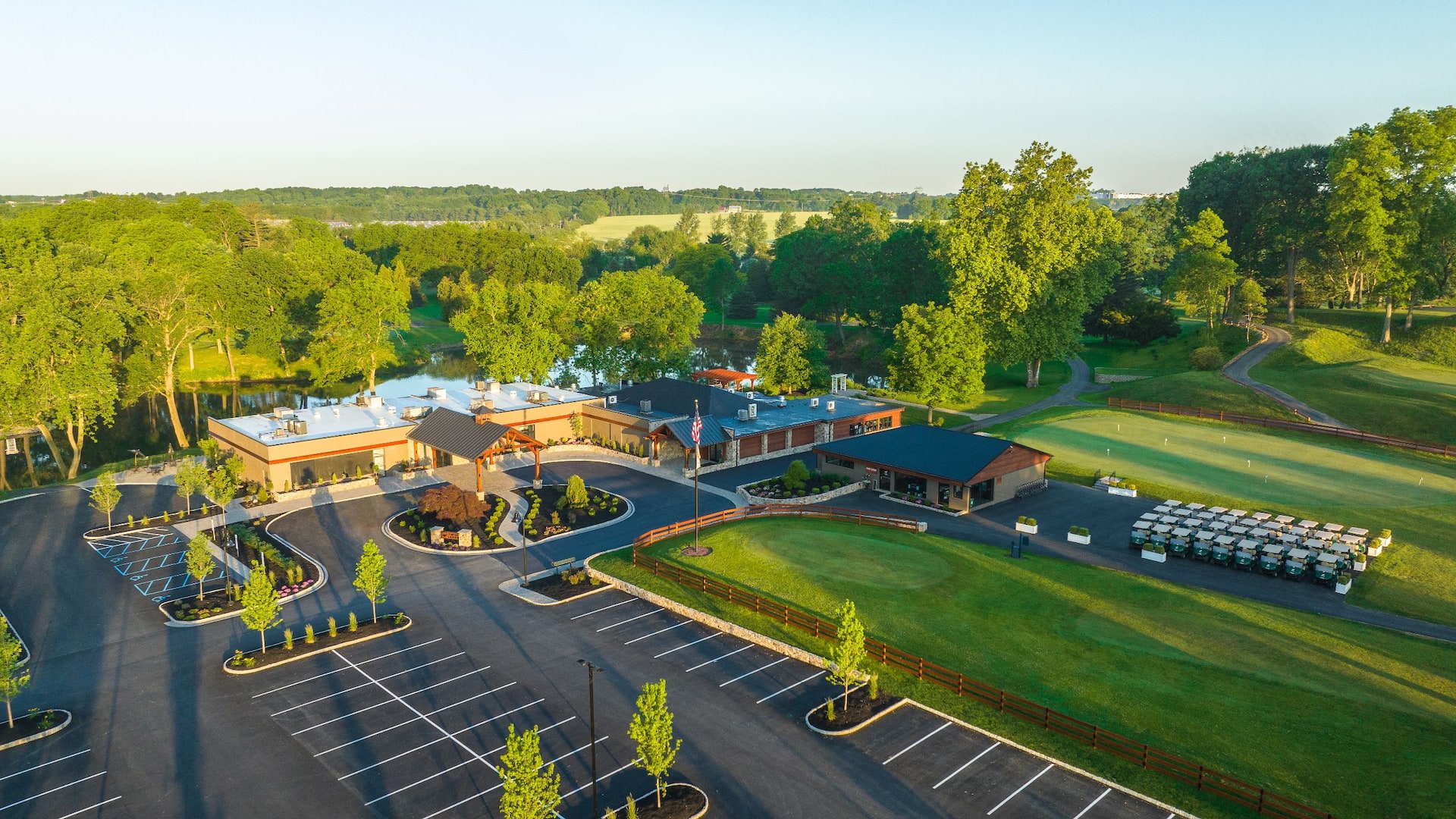 Hyatt Place Allentown / Lehigh Valley Twin Lakes Golf Aerial View