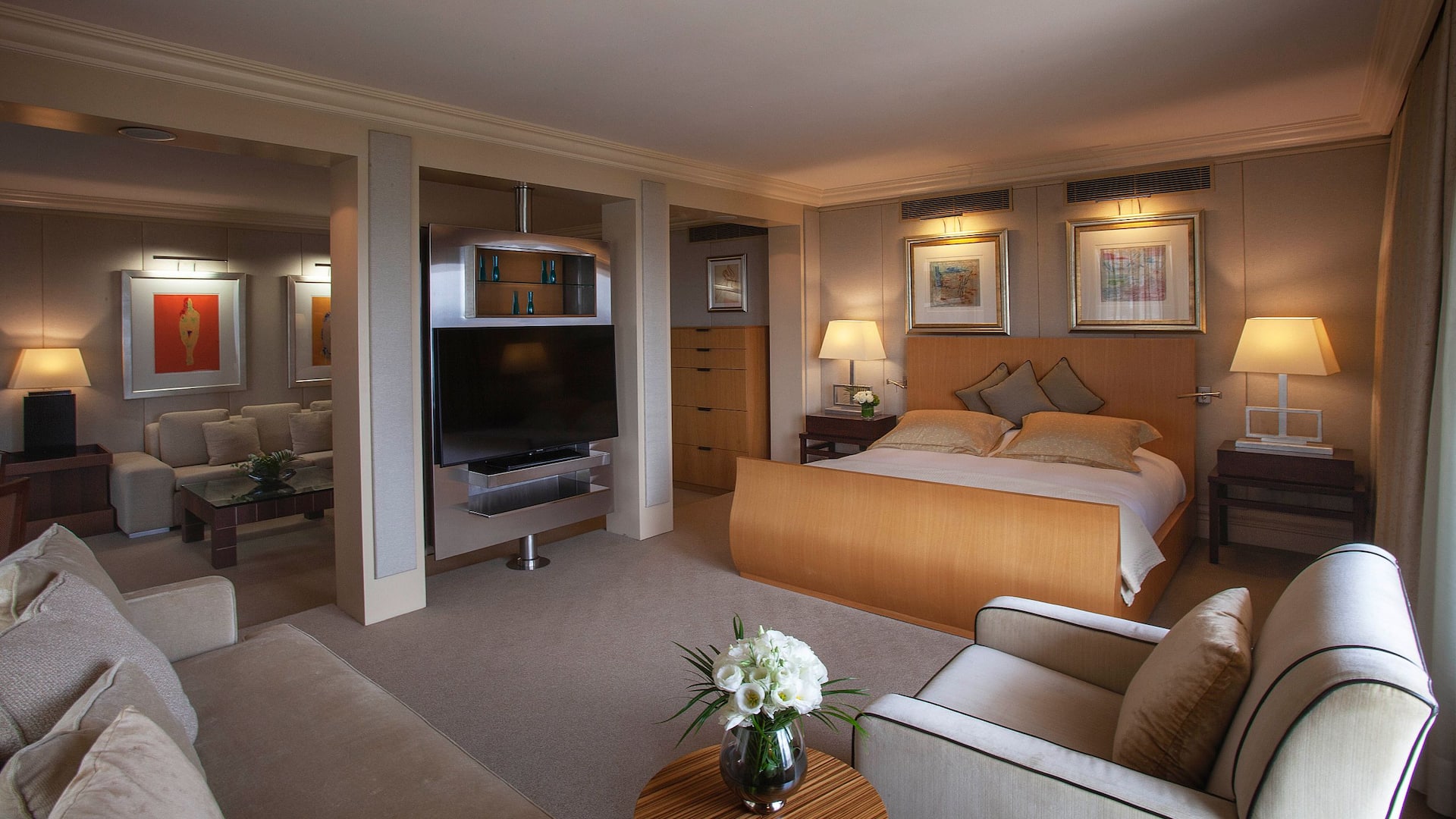 Grand Hyatt Istanbul Presidential Suite Bedroom Television