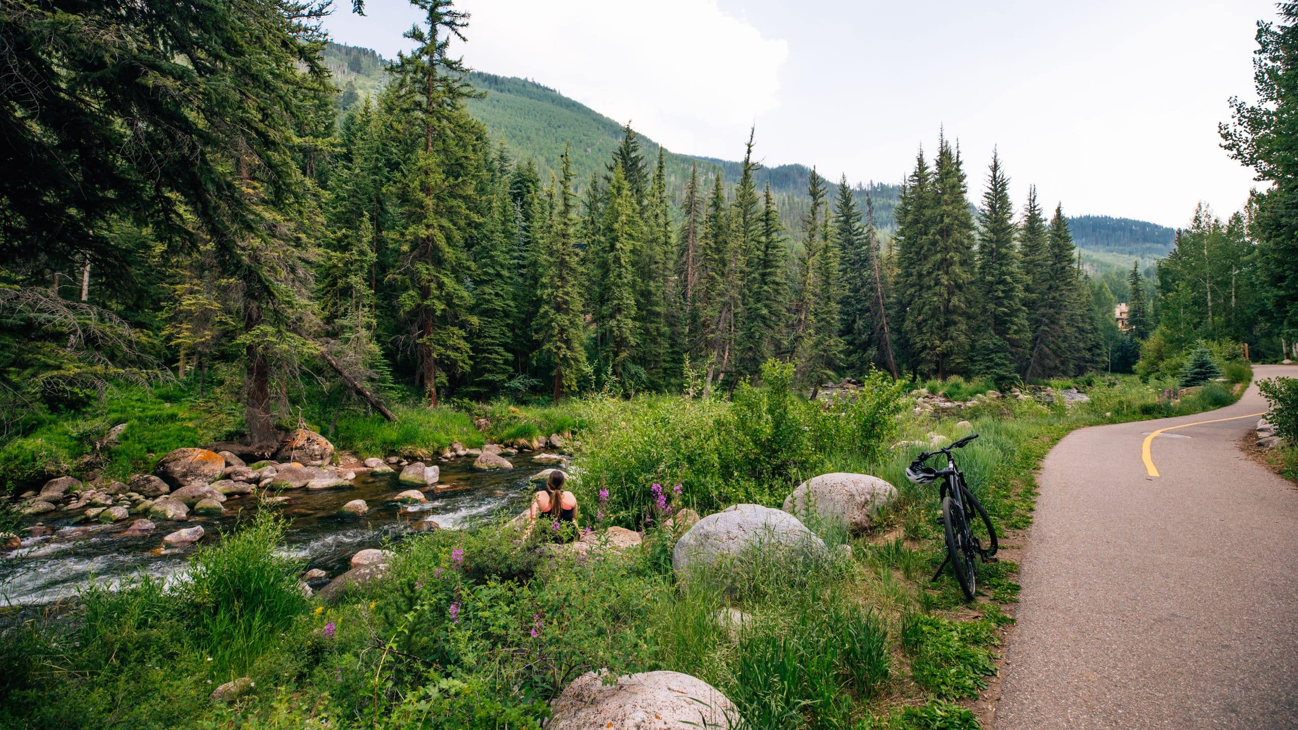 Grand Hyatt Vail Bike Path Creek