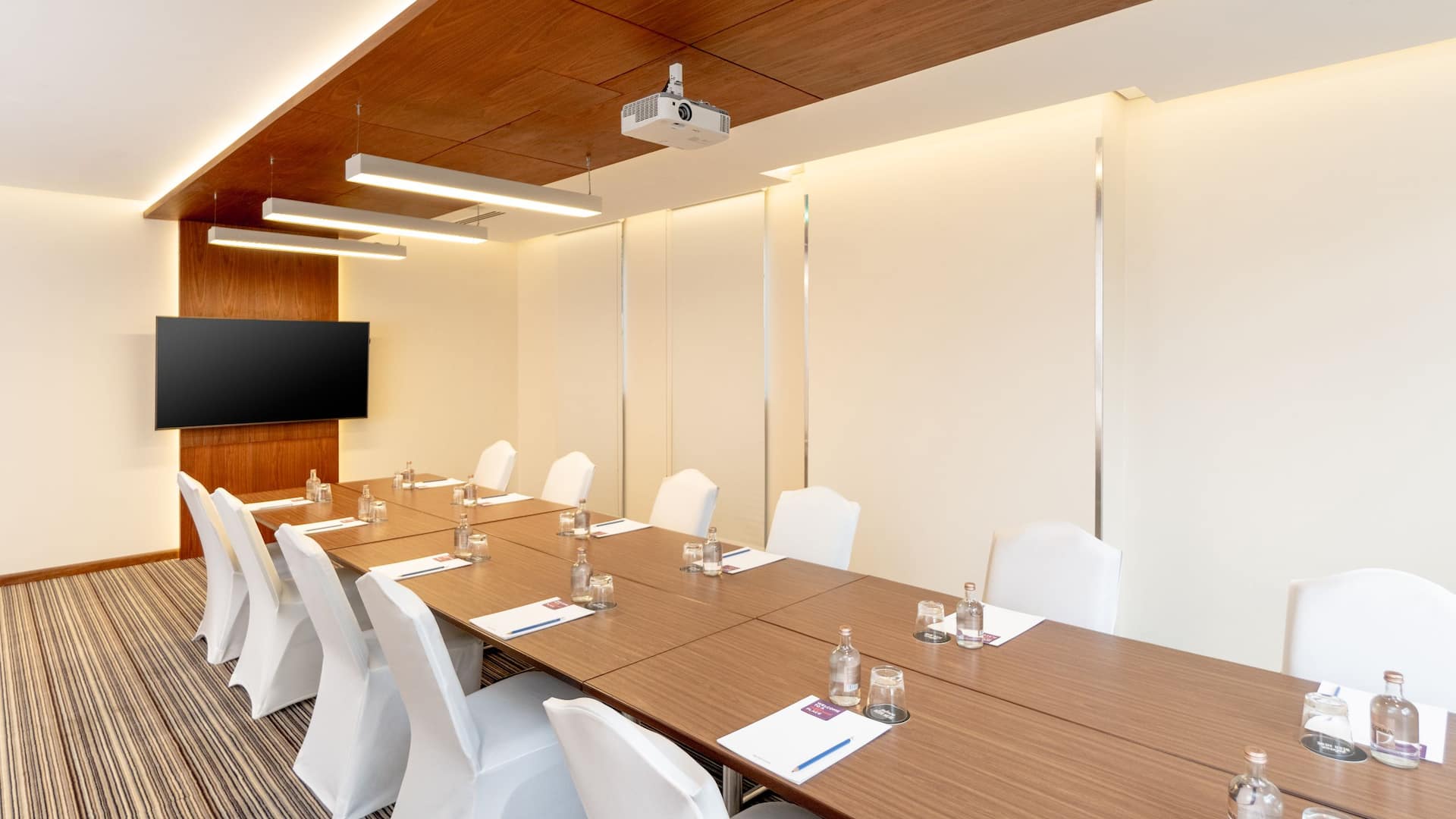 Hyatt Place Dubai Wasl District Meeting Room Conference Table Setup