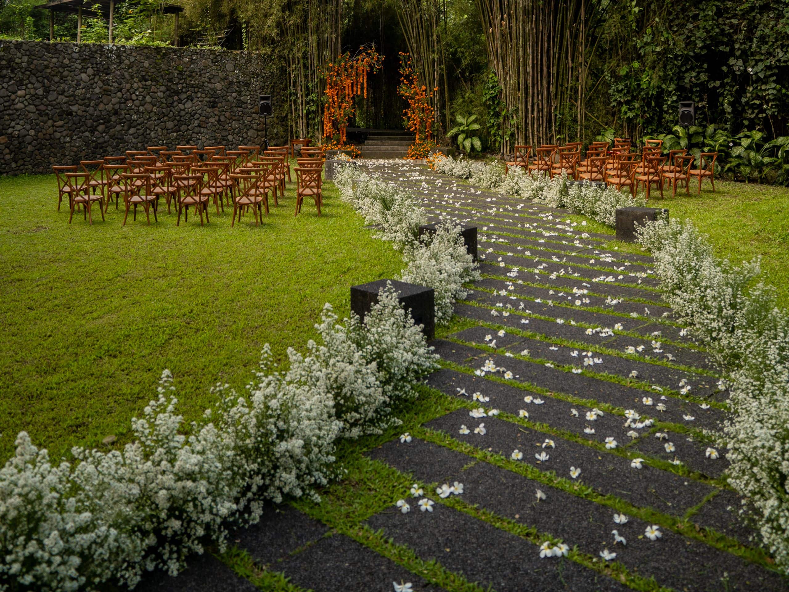 Alila Ubud Wedding Aisle Close-up
