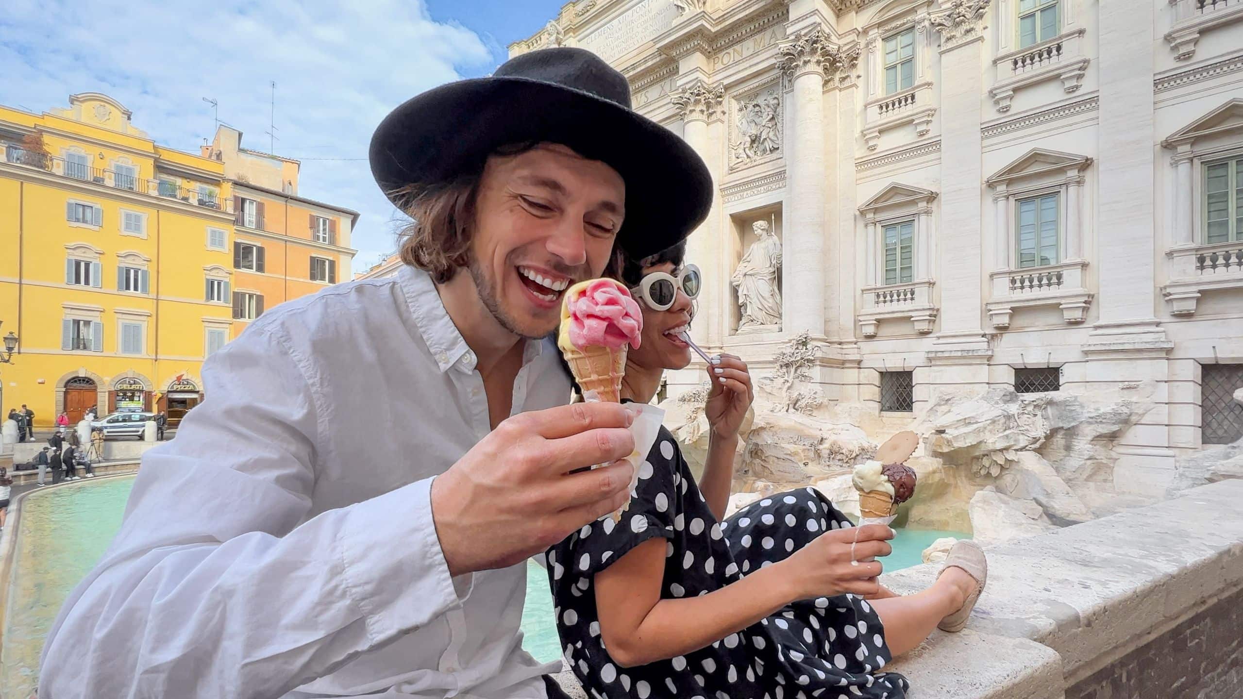 The Tribune Couple Trevi Fountain