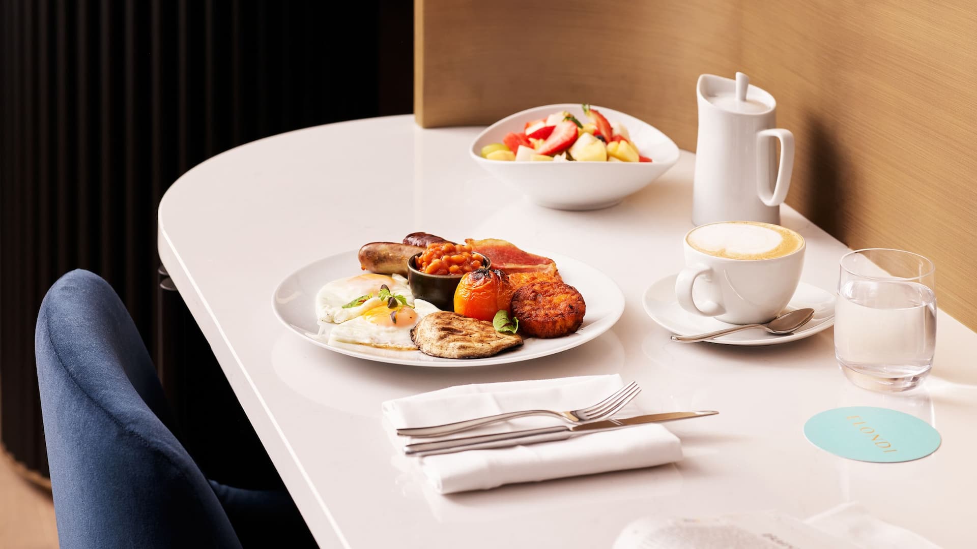 Hyatt Regency Elondi Restaurant Breakfast Egg Sausage Fruit