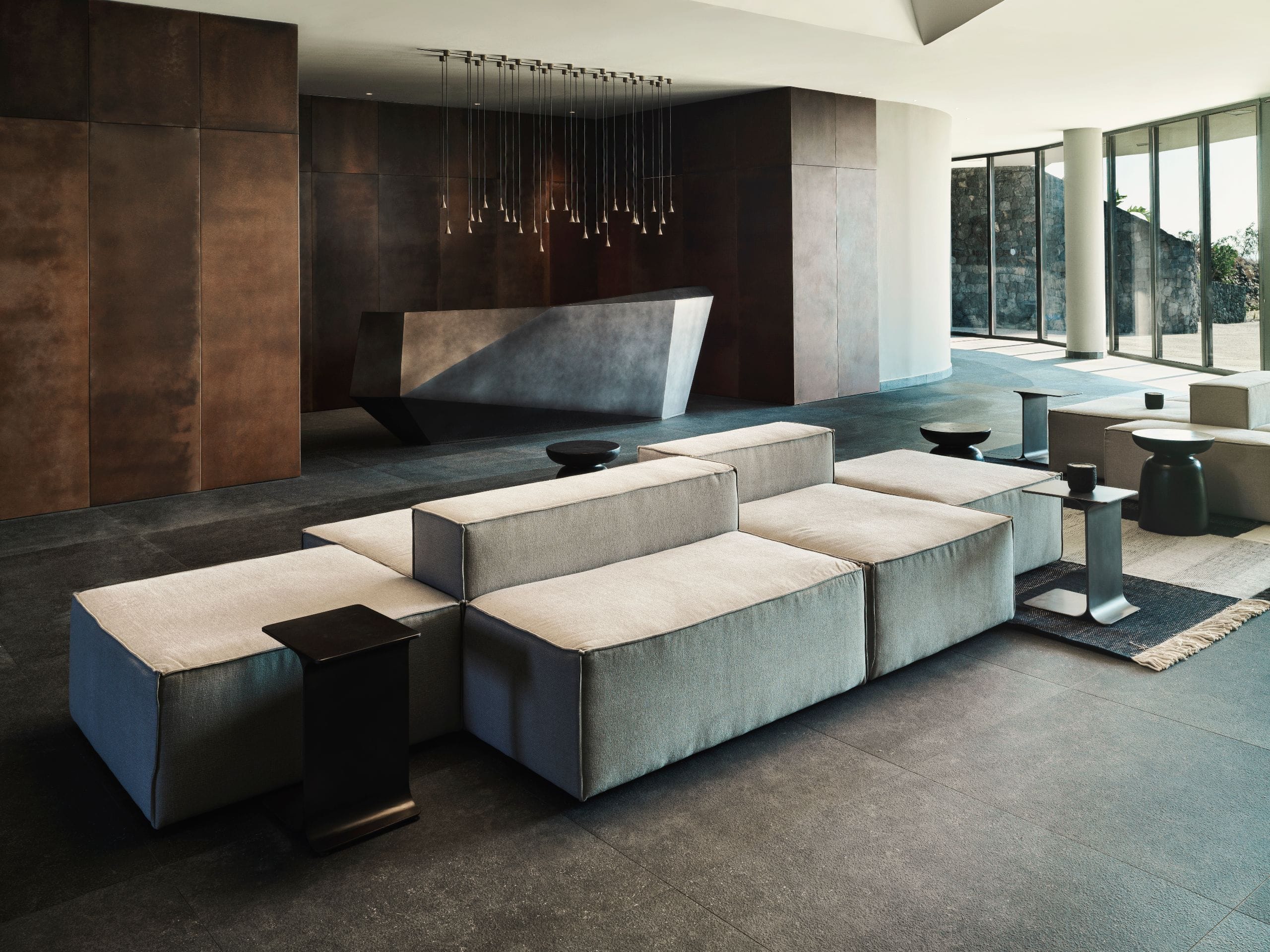 Magma Resort Santorini Reception Overview