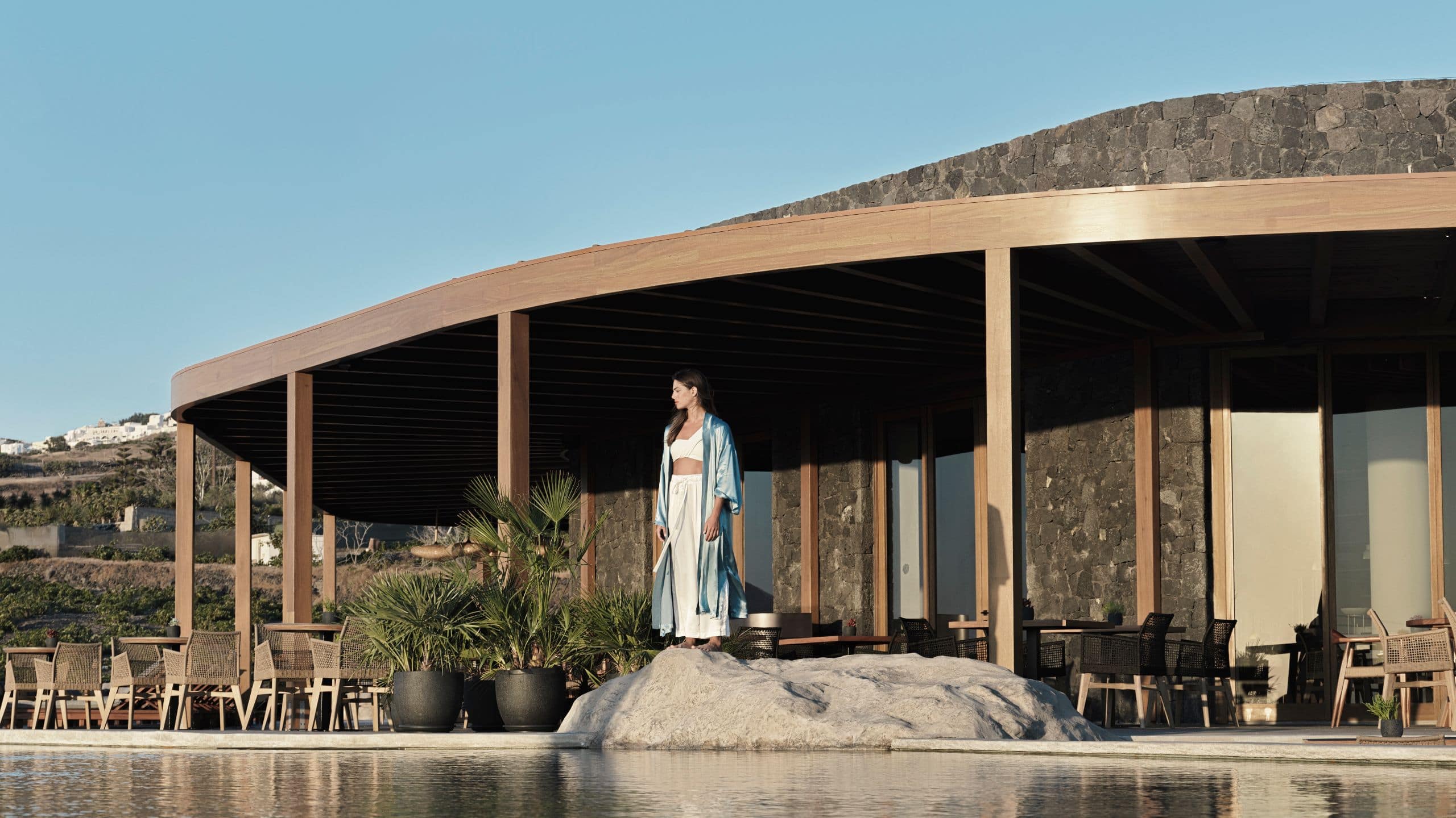 Magma Resort Santorini Magma Main Pool Model