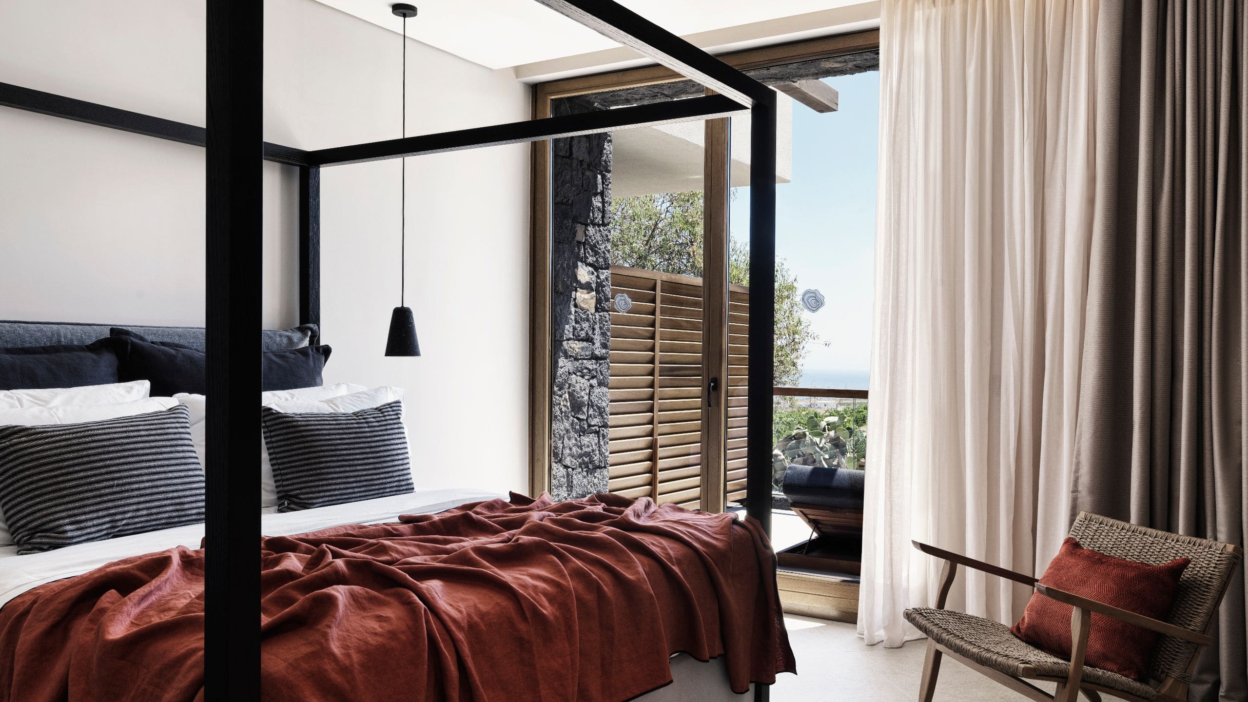 5/7 Magma Resort Santorini Magma Suite Seaview Bedroom