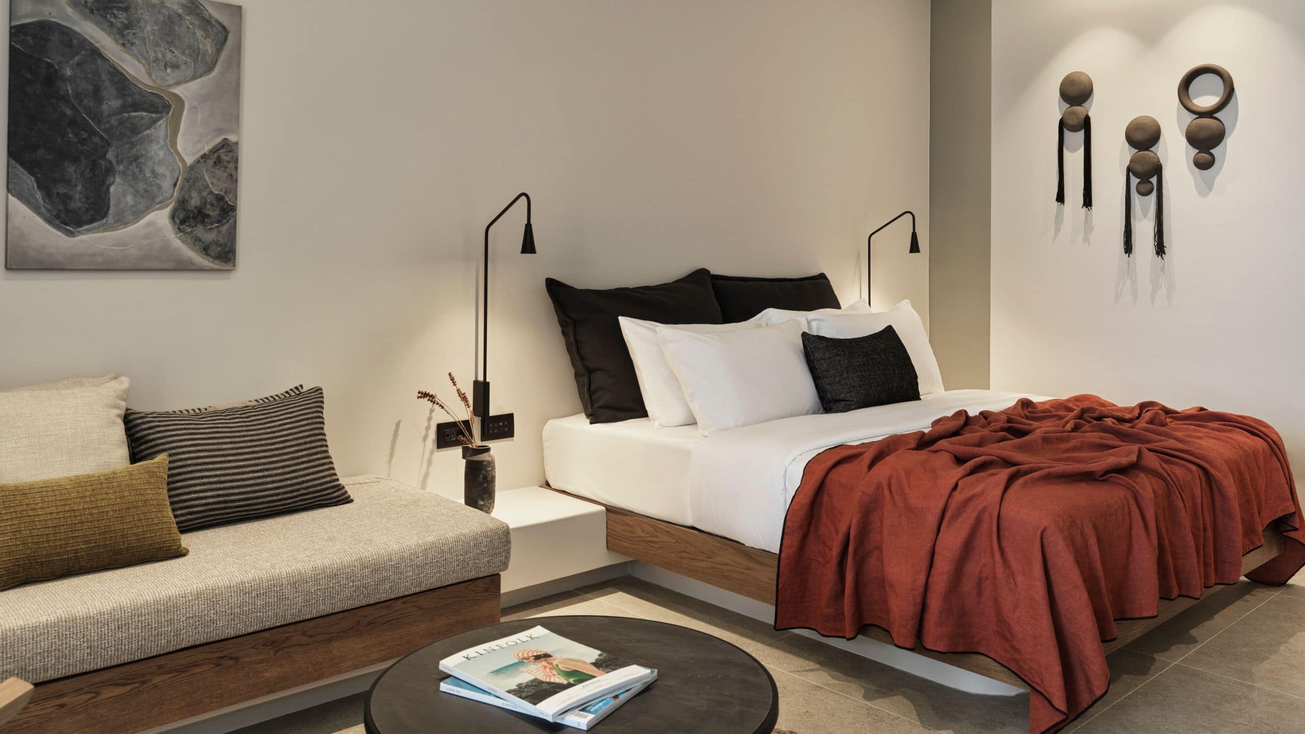 3/6 Magma Resort Santorini Magma King Guestroom Bed