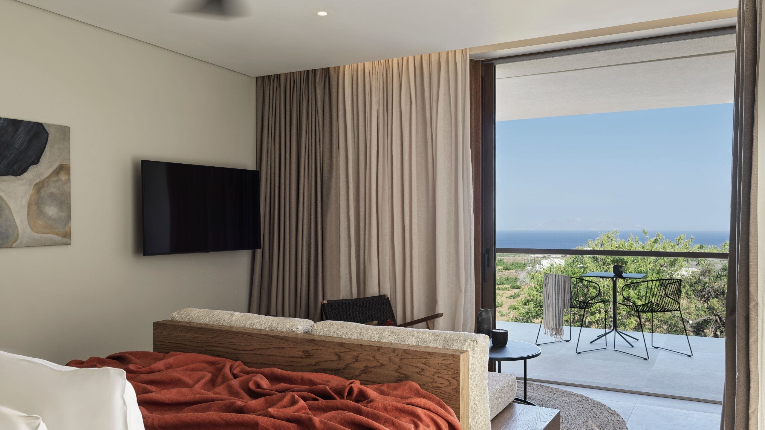 2/8 Magma Resort Santorini Magma Bed And Terrace