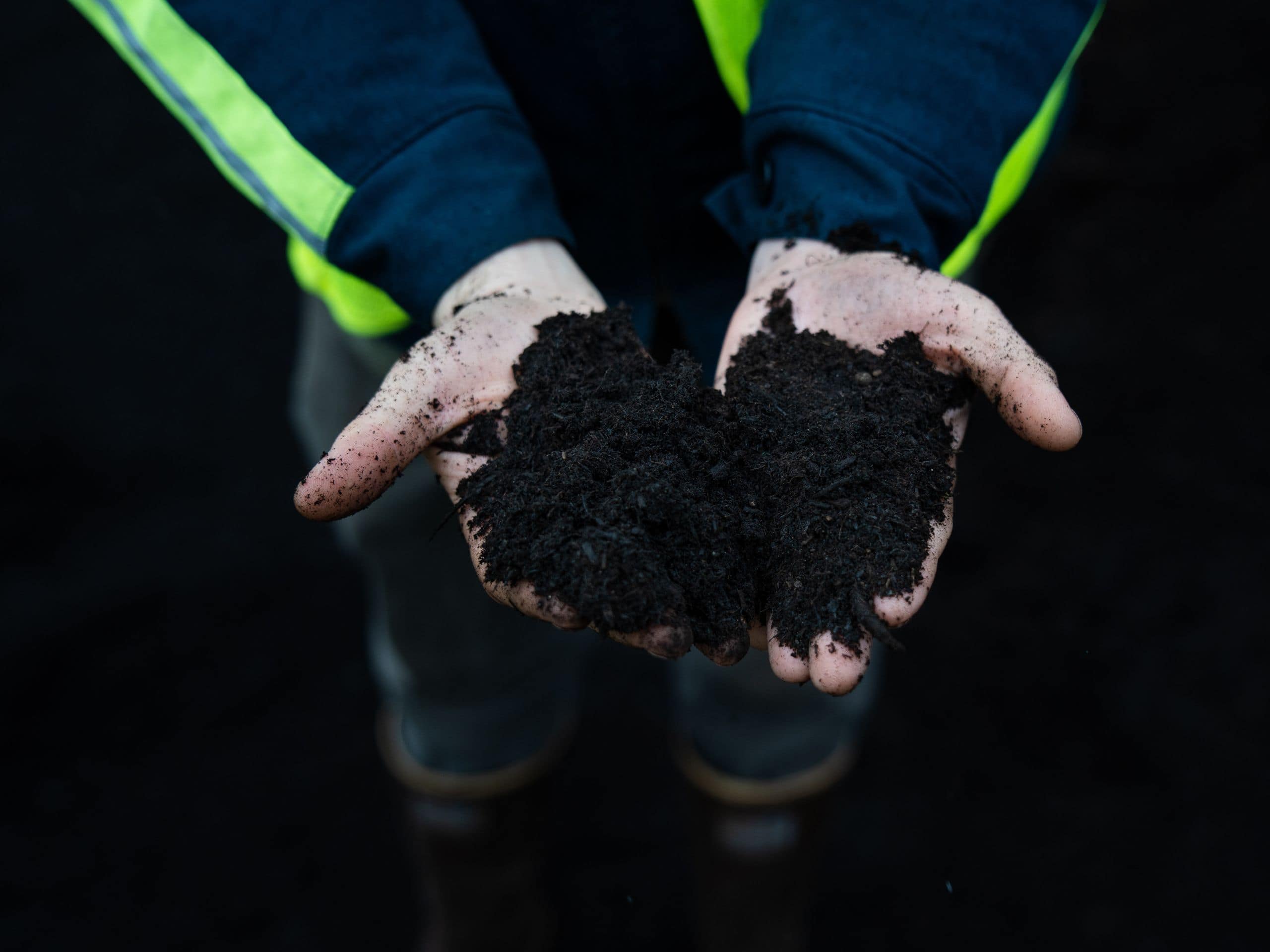 Hyatt Regency Seattle Hands Holding Compost